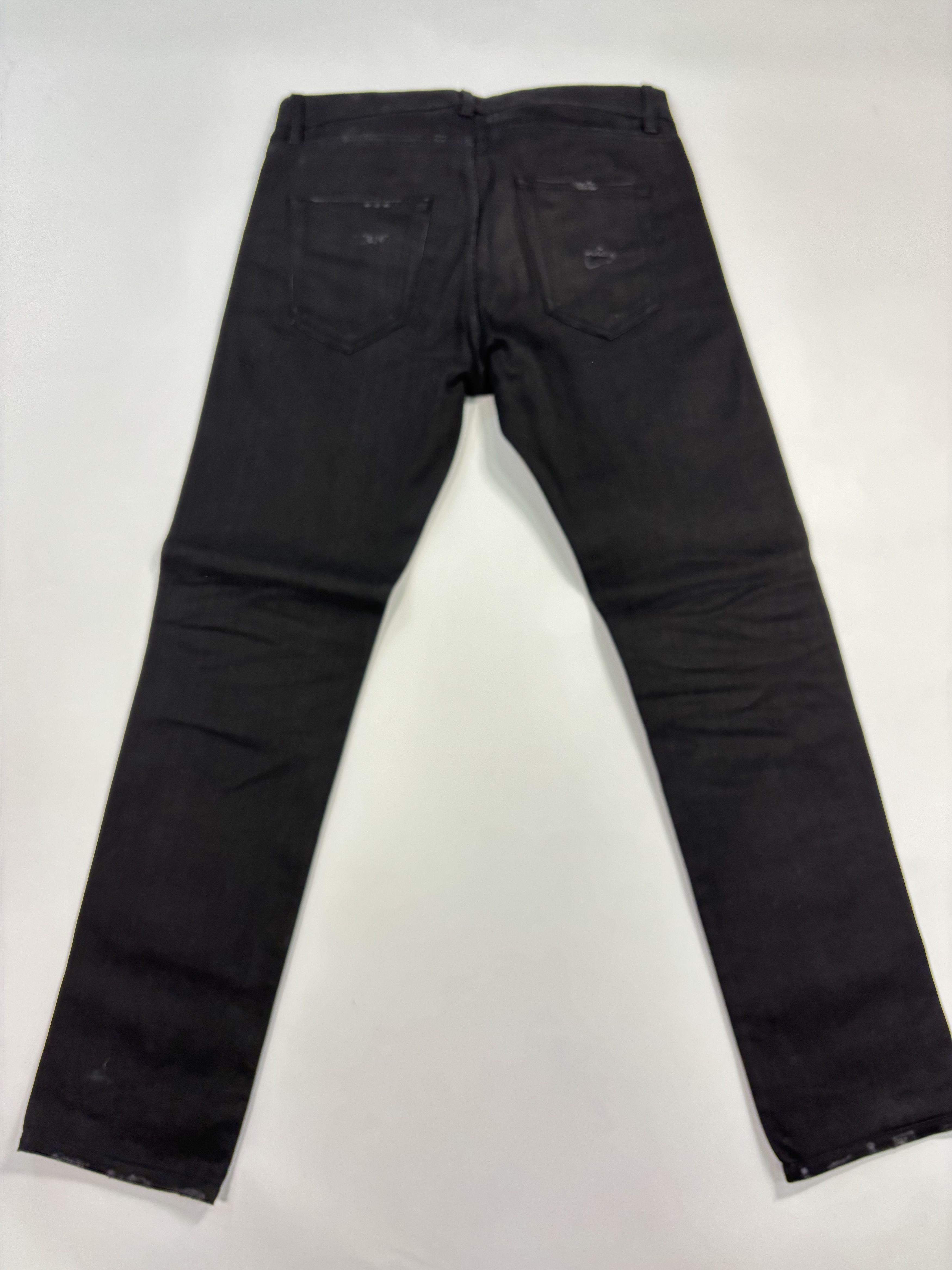 Saint Laurent Paris Saint Laurent Distressed Black Pants Size US 32 / EU 48 - 4 Thumbnail