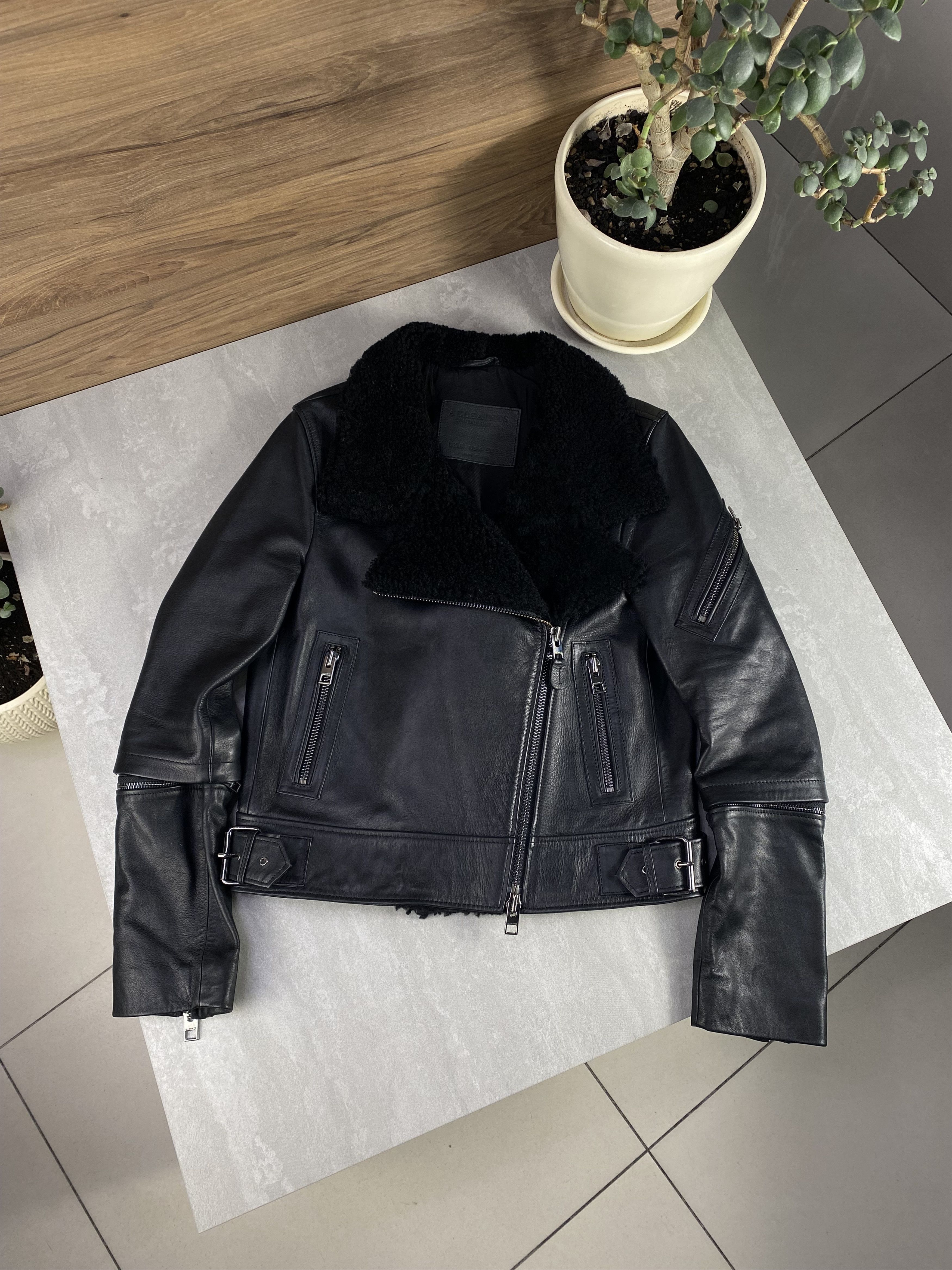 Allsaints Allsaints Bayes Shearling Leather Jacket Limited Edition Size S / US 4 / IT 40 - 1 Thumbnail
