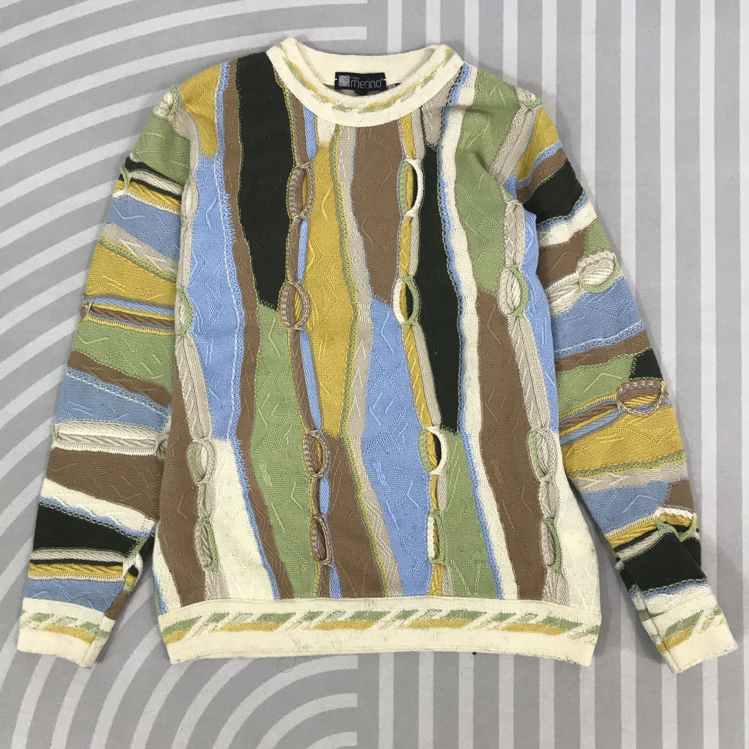 Japanese Brand × Vintage Vintage Purely Marino design Coogi Knitwear Jacket Size US XS / EU 42 / 0 - 1 Thumbnail
