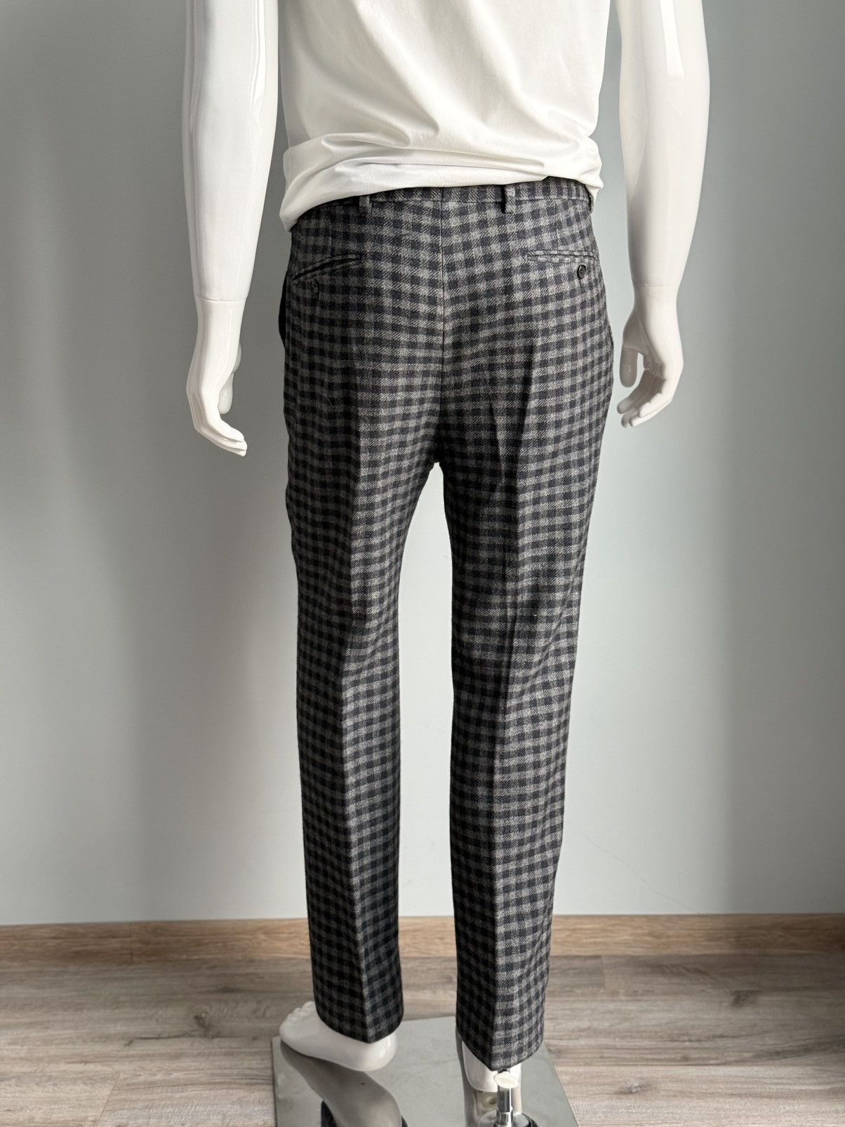 Tom Ford Tom Ford Grey Silk / Wool Tailored Straight Leg Trousers Size US 34 / EU 50 - 6 Thumbnail