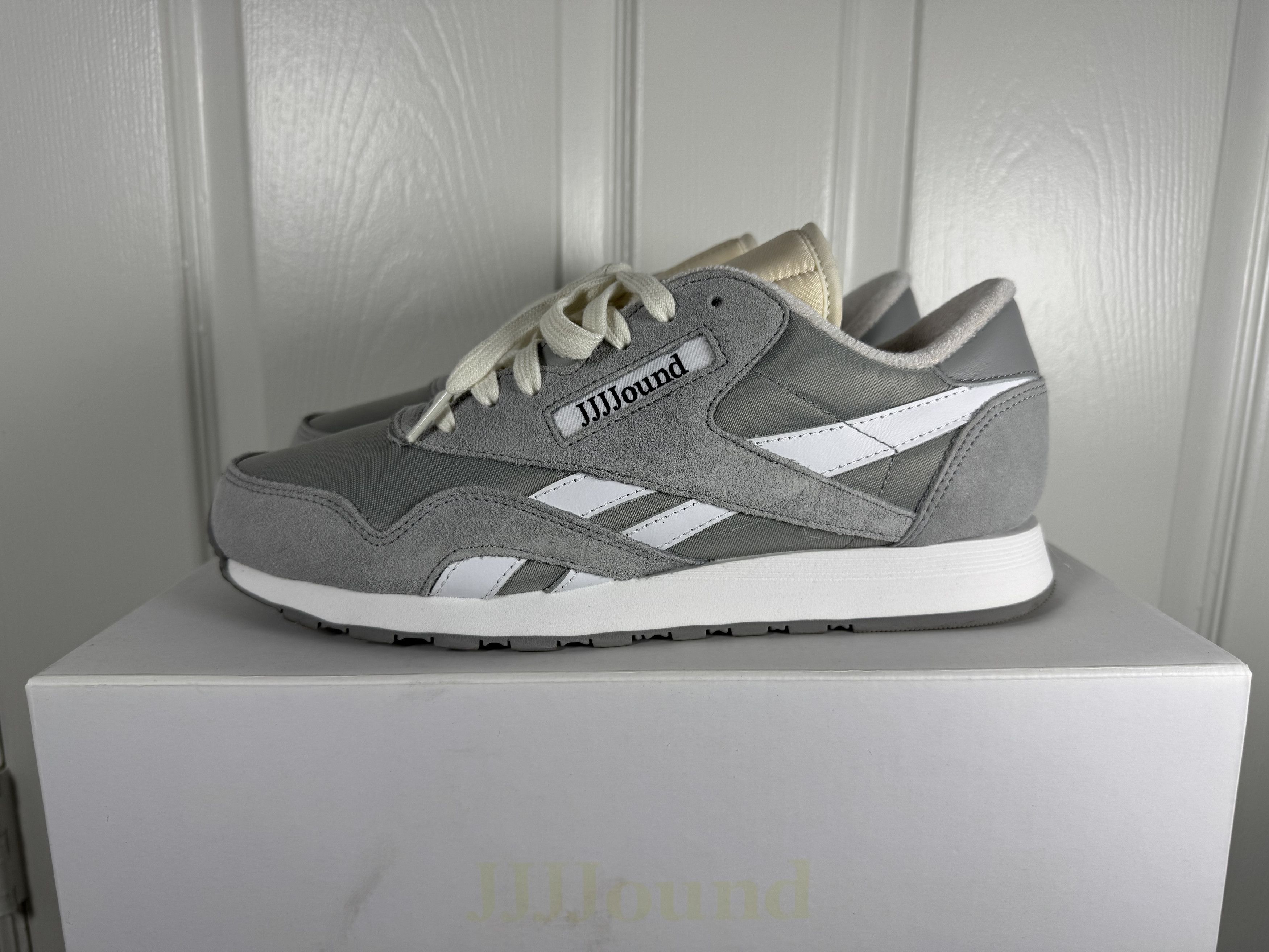 JJJJound × Reebok Classic Nylon Grey/White 9.5 Size US 9.5 / EU 42-43 - 1 Thumbnail