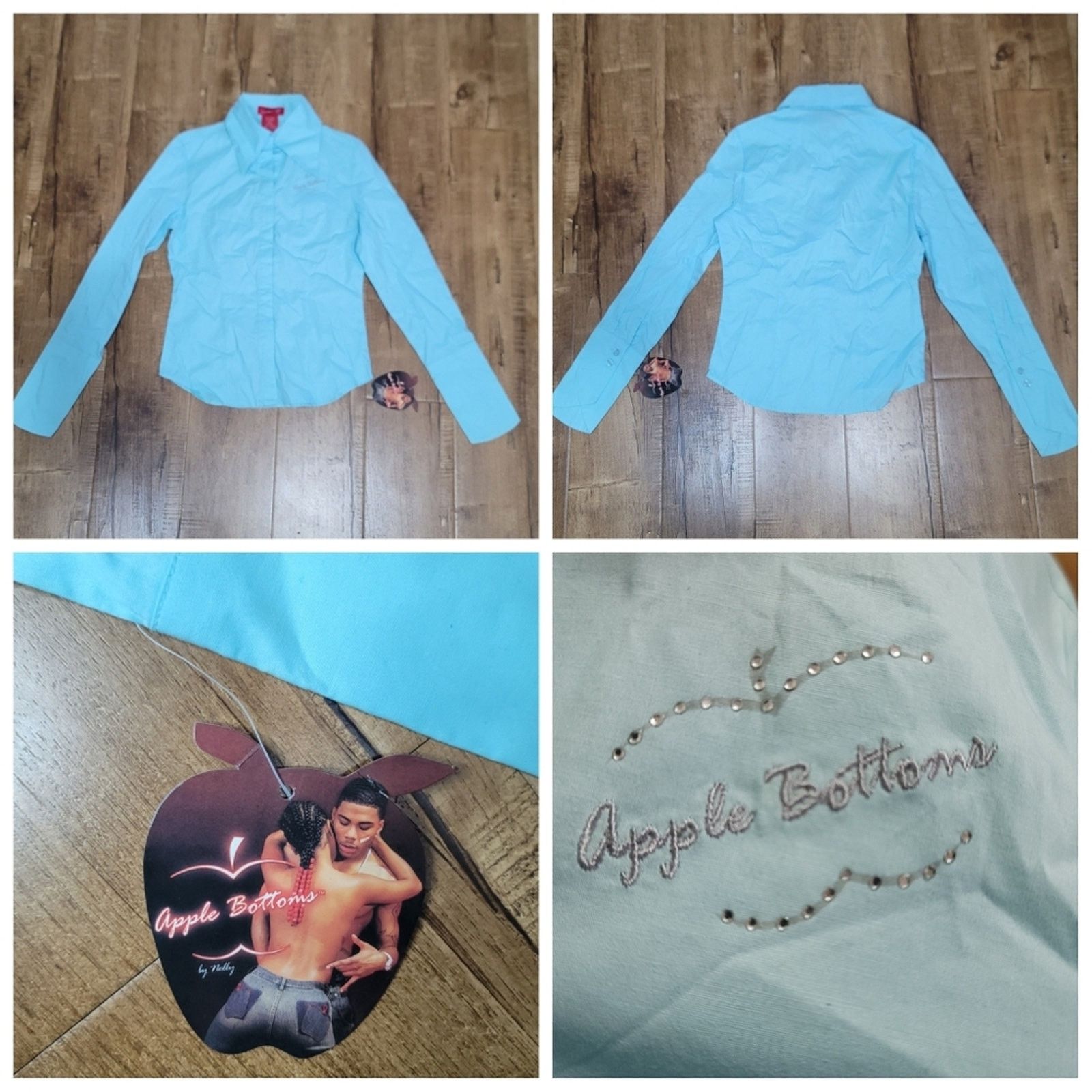 The Unbranded Brand Vtg Apple Bottoms Button-down Shirt Size M / US 6-8 / IT 42-44 - 1 Thumbnail