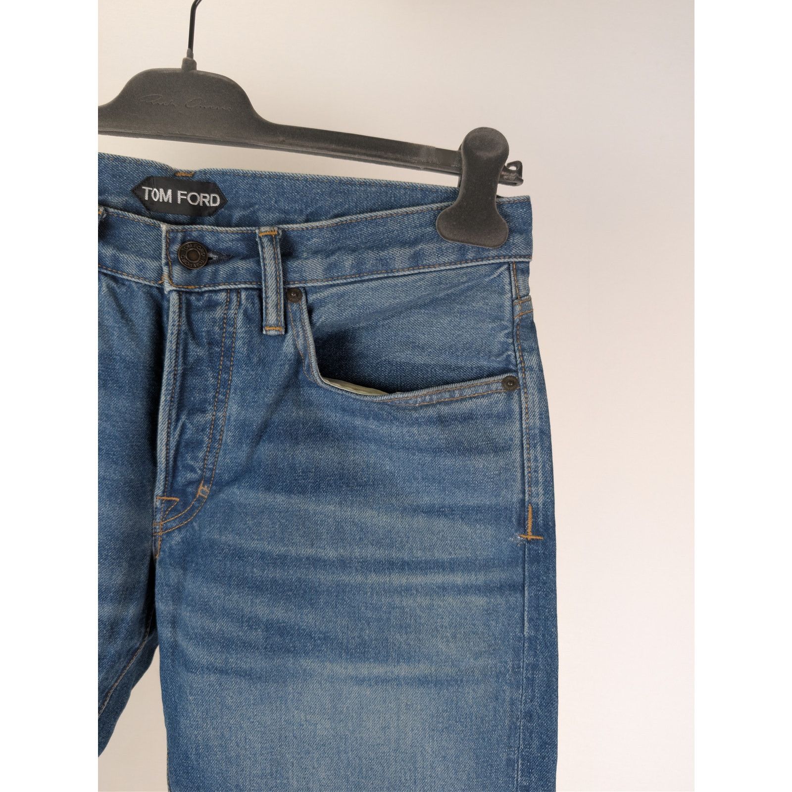 Tom Ford o1rshd1 Straight Fit Denim Jeans in Navy Blue Size US 38 / EU 54 - 5 Thumbnail