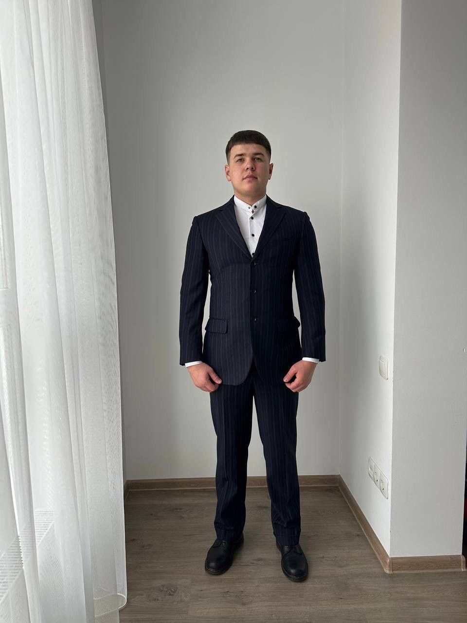 Pal Zileri × Vintage Vintage Pal Zileri Striped Virgin Wool Super Suit Size 48S - 1 Thumbnail