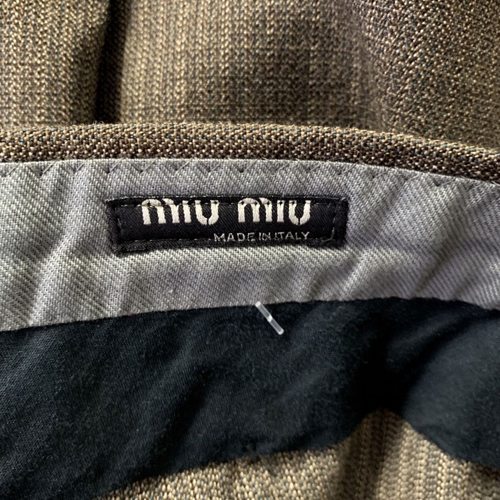 Miu Miu MIU MIU Dress Pants Brown Heather Wool Blend Size 32 Inseam 29 Flat Front Men Italy Size US 32 / EU 48 - 4 Thumbnail