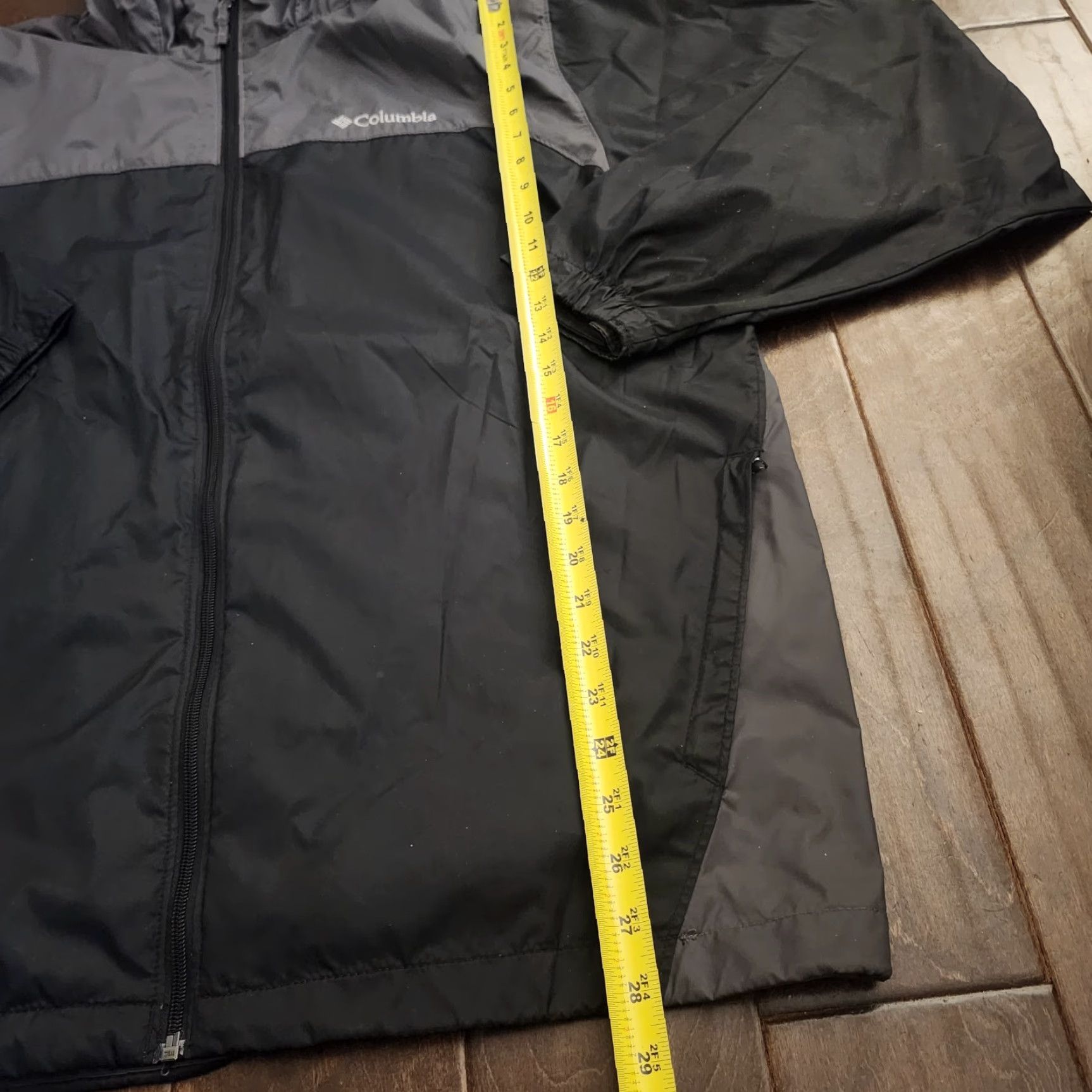 Vintage Columbia Windbreaker Jacket Men XL Hooded Lightweight Black Gray Zip Up Jacket Men XL Windbreaker Size US XL / EU 56 / 4 - 7 Thumbnail