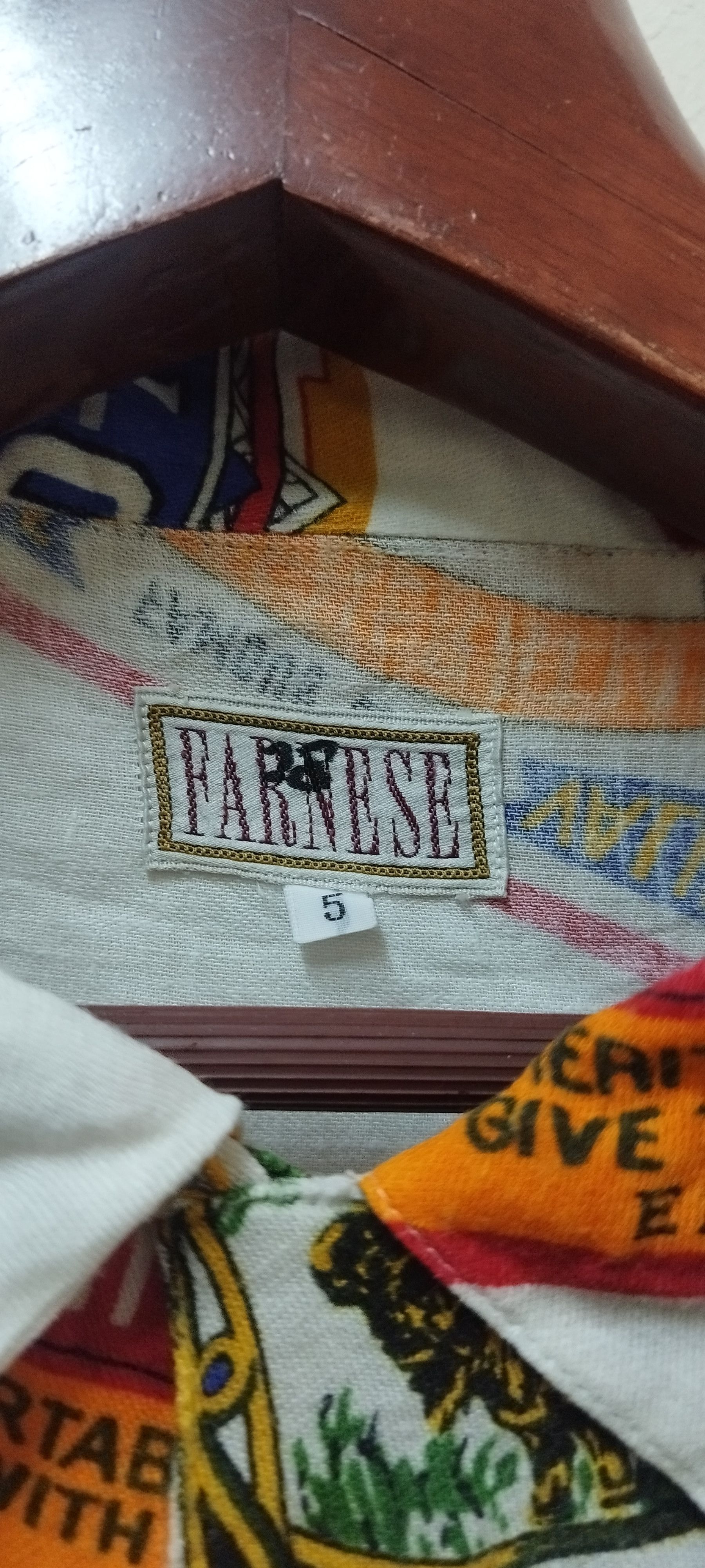 Designer × Japanese Brand × Vintage Vtg Farnese Full print Shirt Rare Art Size US XXL / EU 58 / 5 - 7 Thumbnail