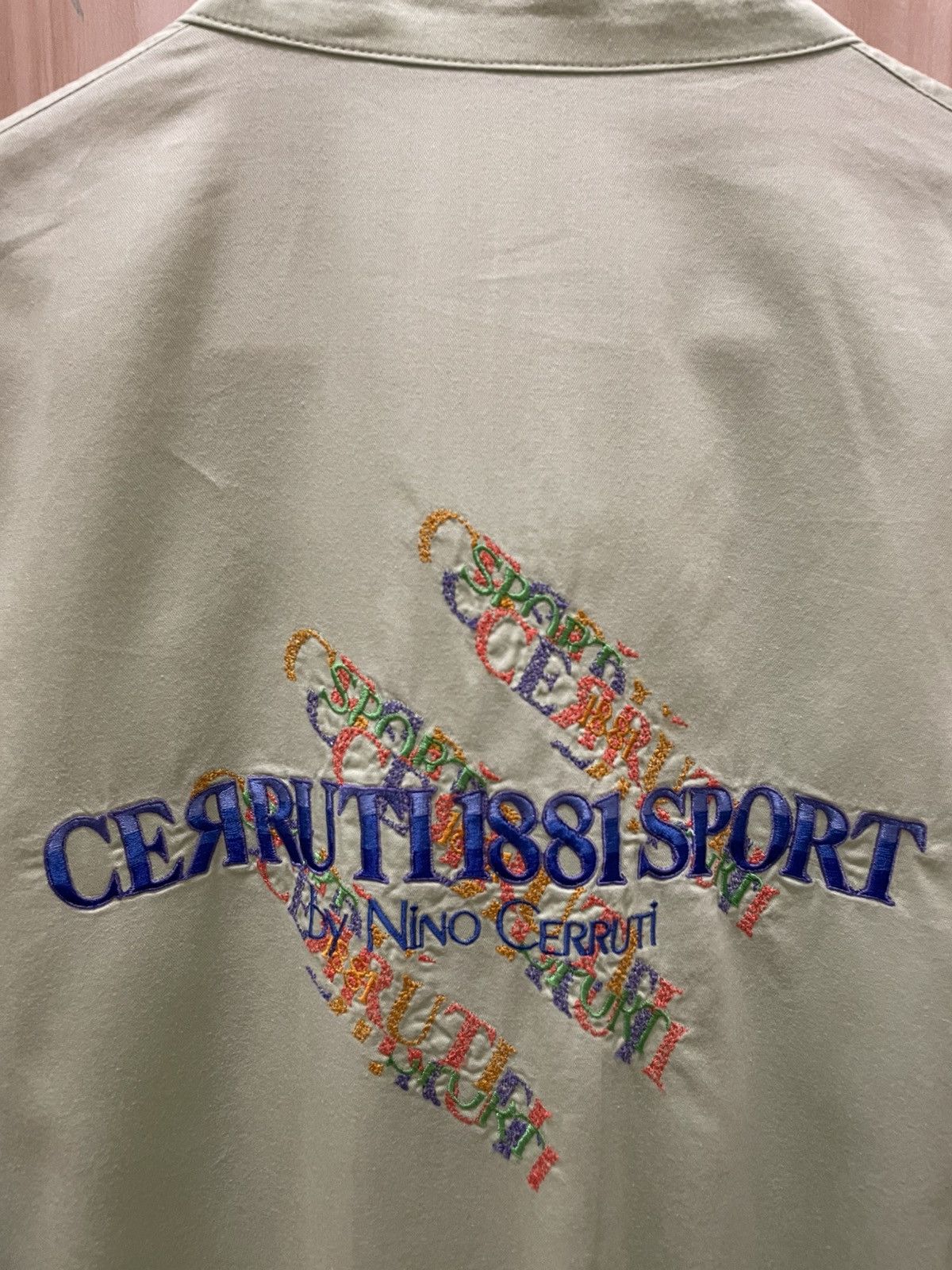 Cerruti 1881 Vtg Cerruti 1881 Sport Nino Cerruti Embroided Light Jacket Size US L / EU 52-54 / 3 - 2 Thumbnail