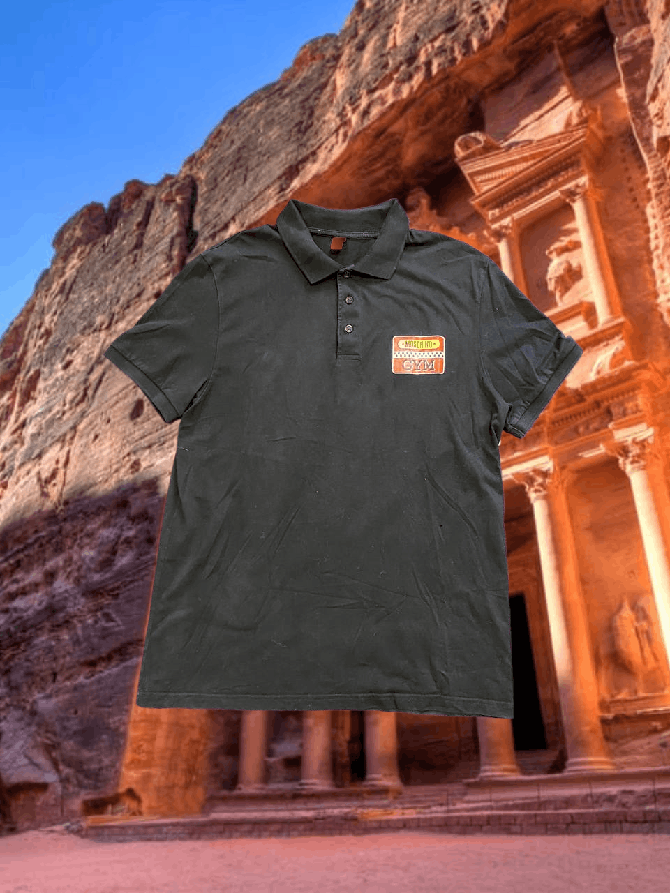Moschino Vintage Polo logo crazy Y2K luxury T-Shirt Moschino Size US M / EU 48-50 / 2 - 1 Thumbnail