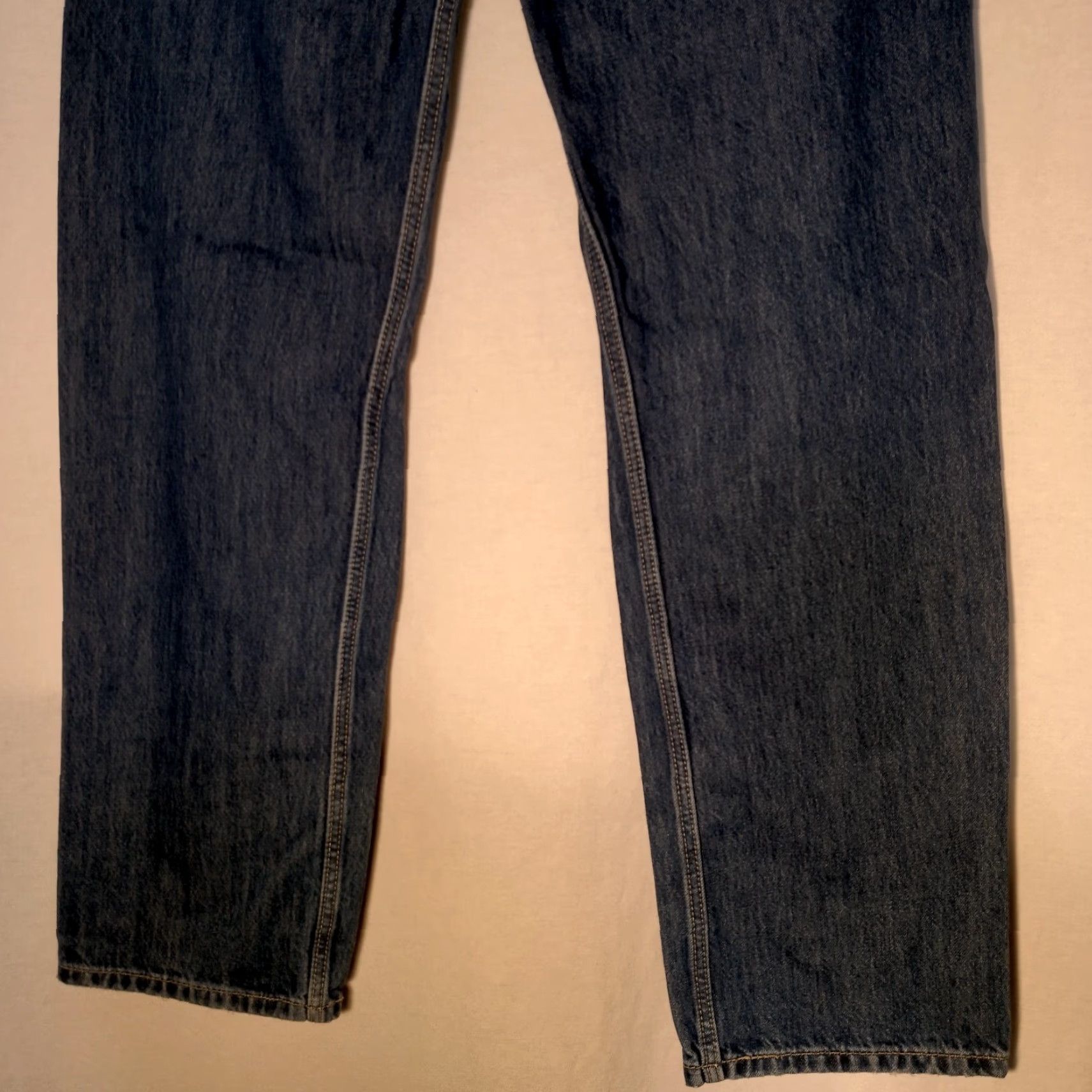 Levi's VINTAGE Levi's Low Pro Straight Jeans Women Size 29 Blue Denim Distressed Holes 5-Pocket Design Size 29" - 5 Thumbnail