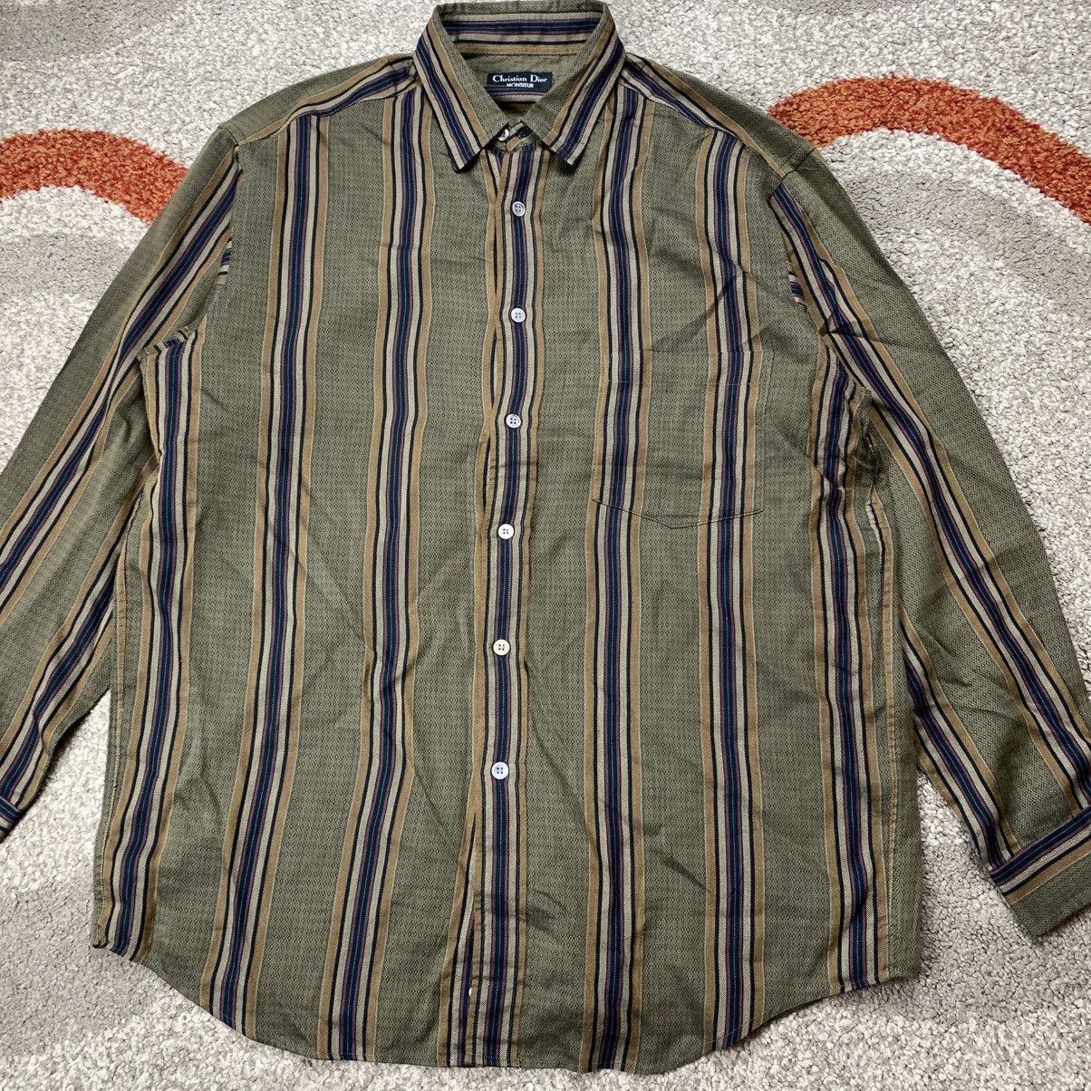 Christian Dior Monsieur Christian Dior MONSIEUR Long Sleeve Shirt Button Up Vintage Size US M / EU 48-50 / 2 - 2 Thumbnail