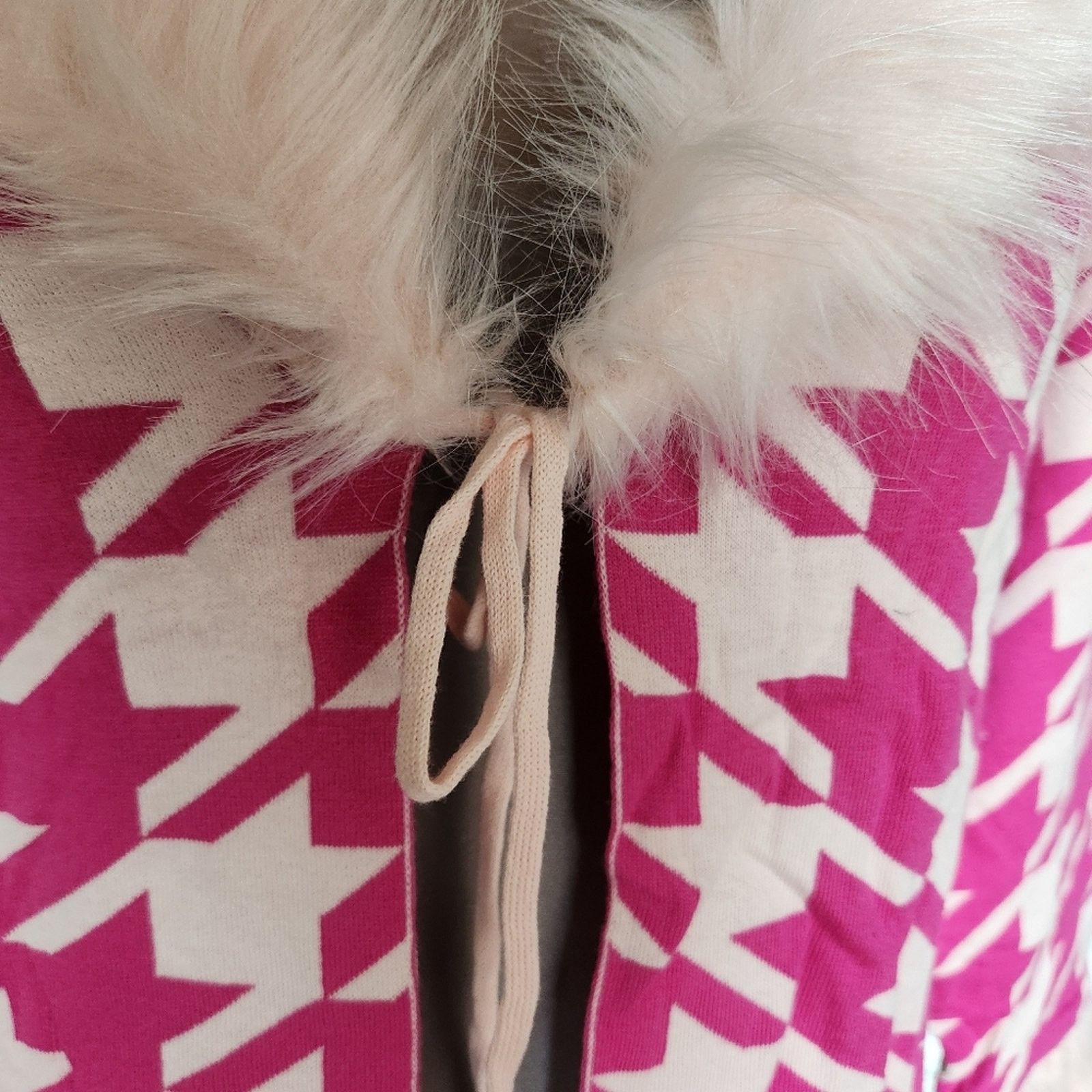 Dolls Kill SUGAR THRILLZ ☆ FUR COLLAR ☆ HOUNDSTOOTH CROP CARDI ☆ 3x NWT Size 3XL / US 20-22 - 4 Thumbnail