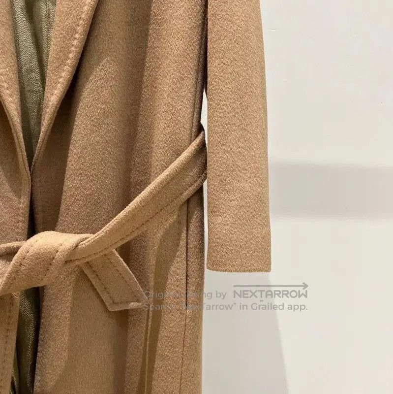 Max Mara MaxMara Long Wool Blend Coat in Khaki . Size M / US 6-8 / IT 42-44 - 4 Thumbnail