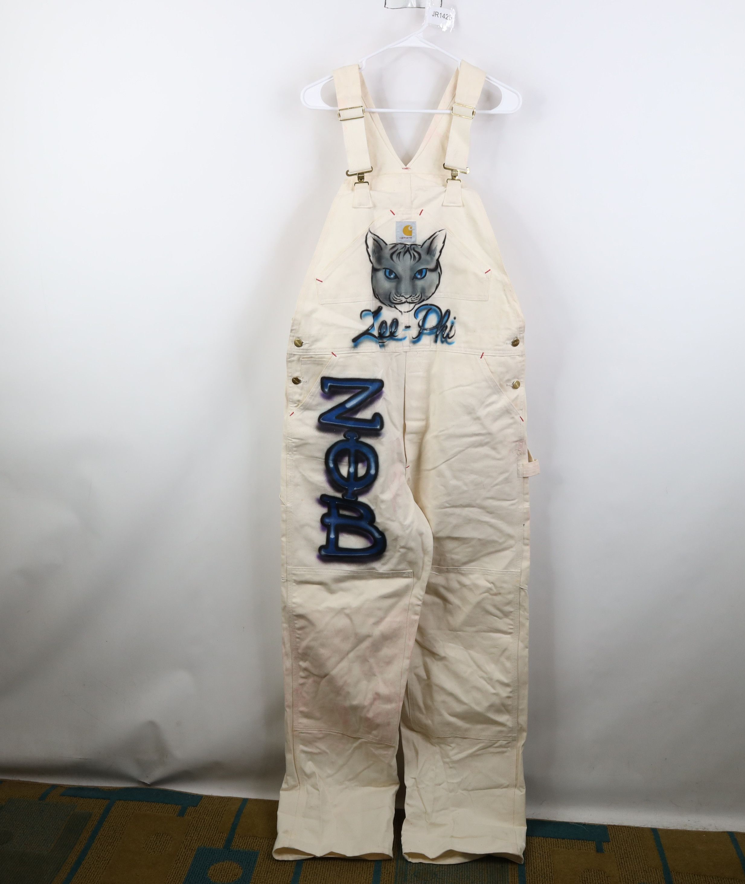 Carhartt Vtg 90s Carhartt Air Brush Zeta Phi Beta Sorority Overalls Size 38" / US 16 / IT 52 - 1 Thumbnail
