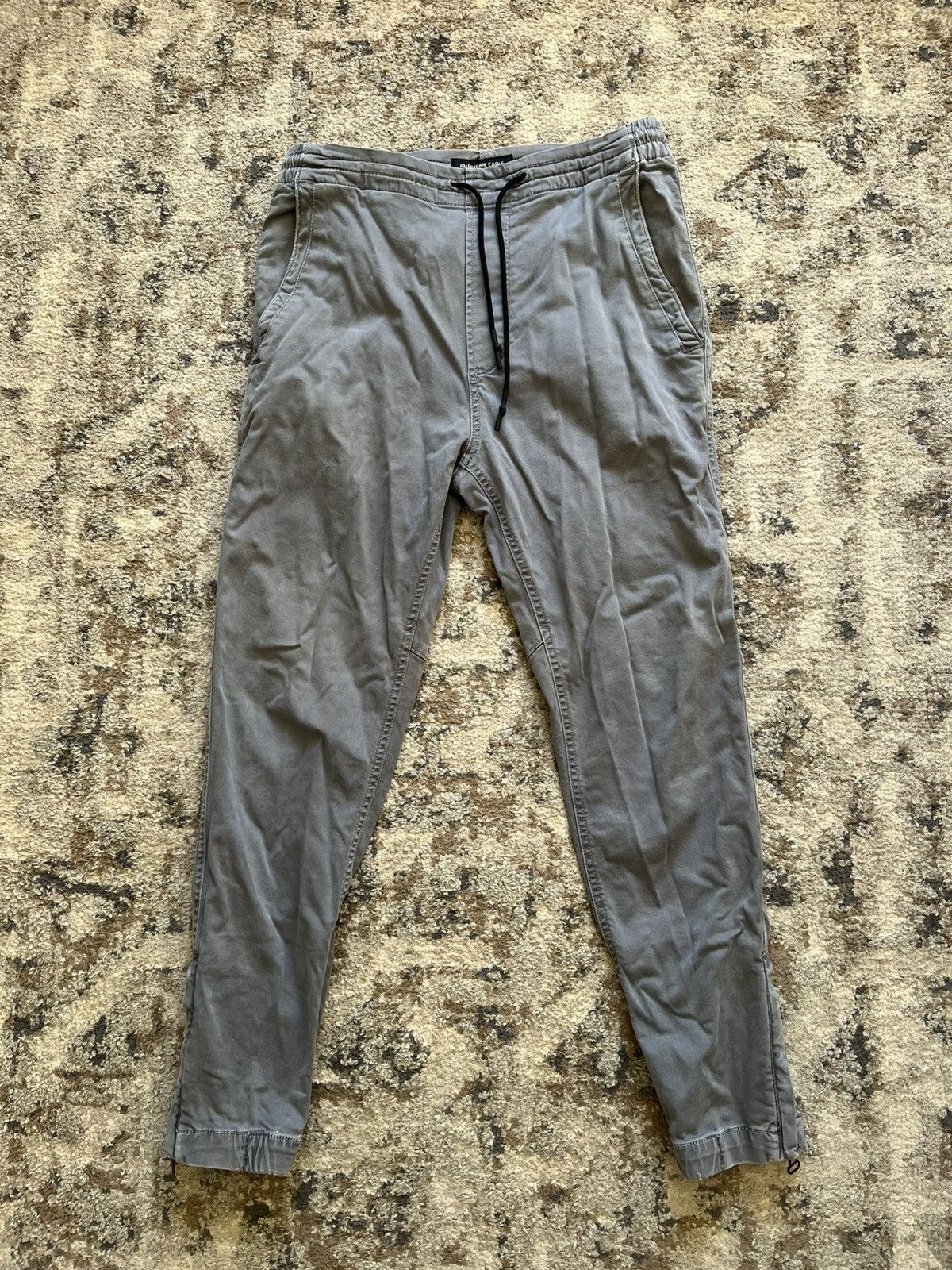 American Eagle Outfitters American Eagle Gray Zipper Bottom Joggers Size US 28 / EU 44 - 1 Thumbnail