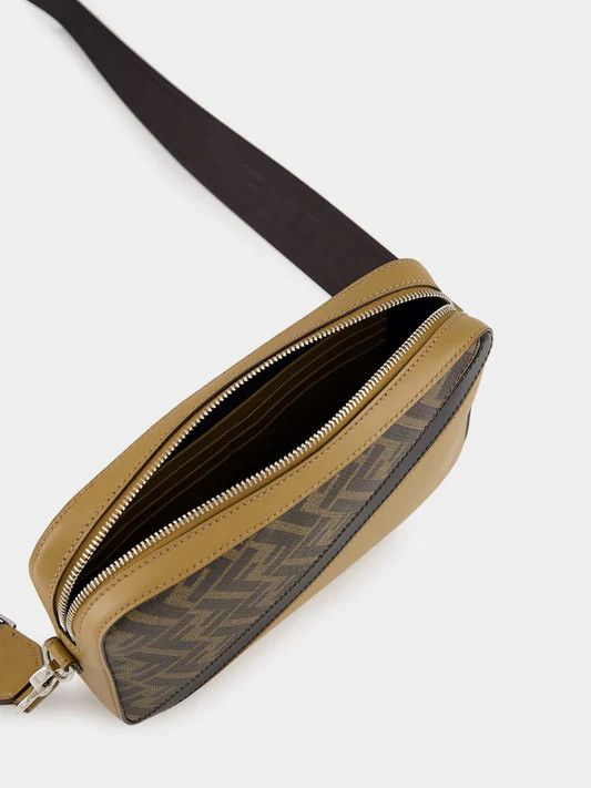 Fendi o1s1wg110426 Size:OS/Diagonal Camera Case in Black/Brown Size ONE SIZE - 6 Thumbnail