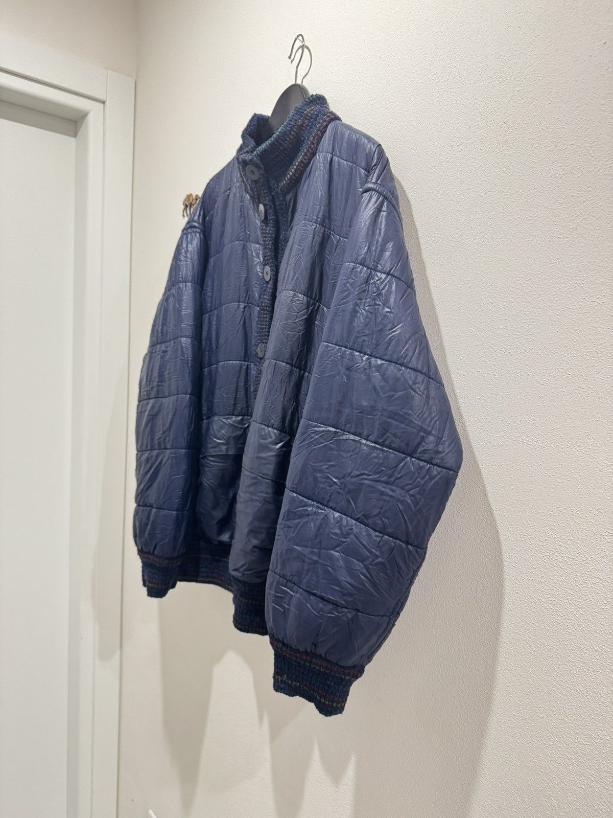 Missoni × Vintage Missoni bomber jacket 80s two sides blue wool/mohair/alpaca Size US L / EU 52-54 / 3 - 12 Thumbnail