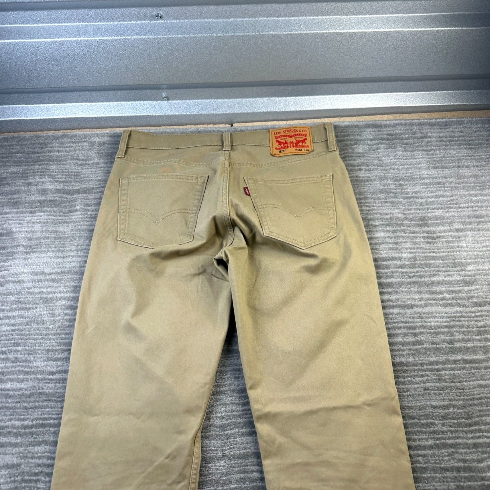 Levi's Levi's 511 Slim Pants Mens 32x32 Beige Chino Flat Front 5-Pocket Casual Vintage: No Size US 32 / EU 48 - 7 Thumbnail