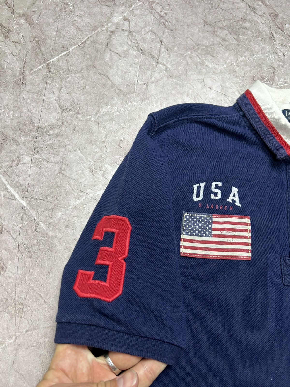 Polo Ralph Lauren × Ralph Lauren × Vintage Vintage Polo Ralph Lauren USA Polo Shirt Size US S / EU 44-46 / 1 - 4 Thumbnail