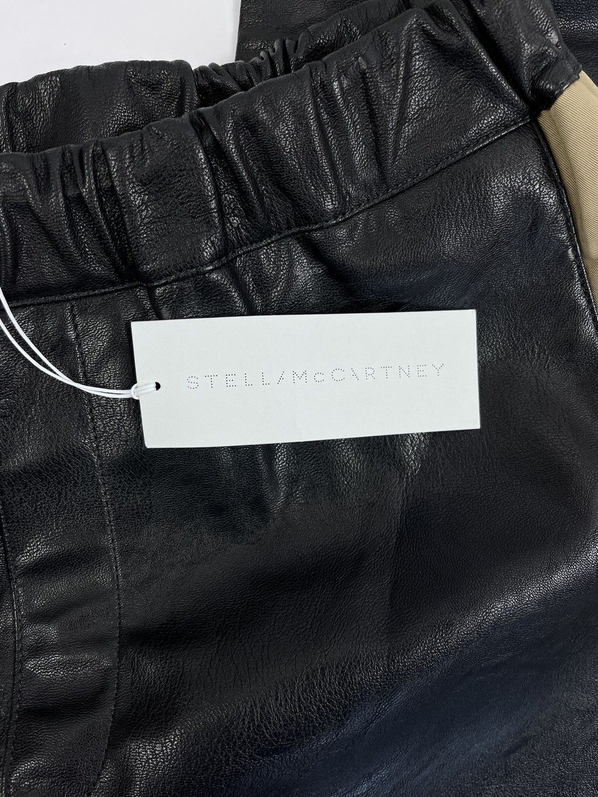 Stella McCartney VEGAN LEATHER TRACK PANTS Size US 33 - 7 Thumbnail