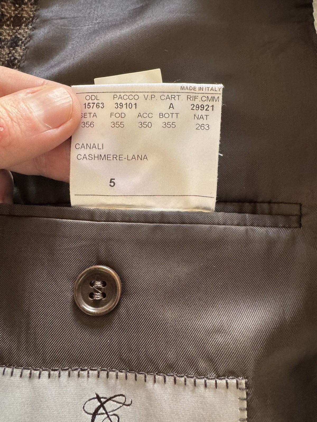 Canali Canali Brown Checkered blazer Size 44R - 5 Thumbnail