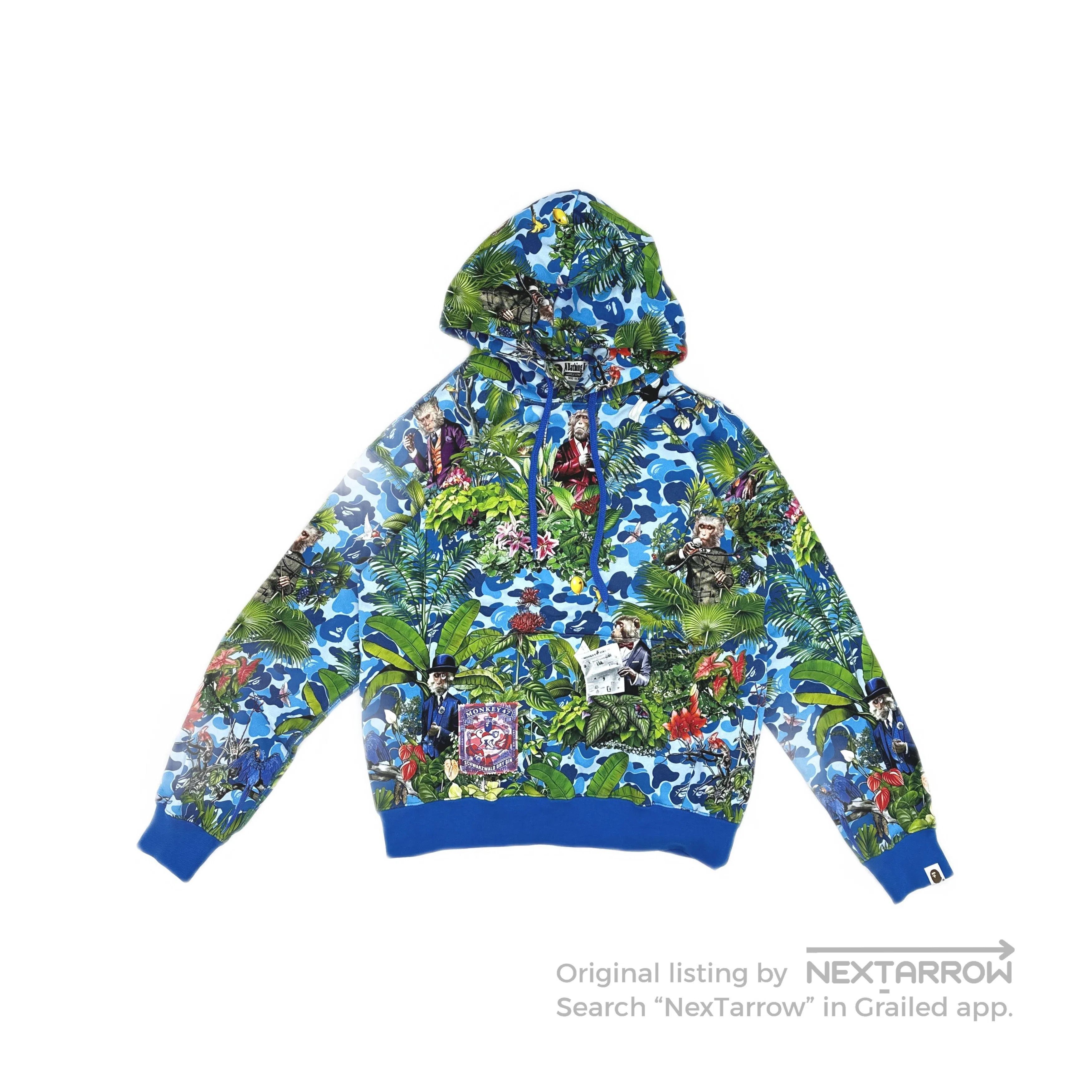 【レア】A BATHING APE Monkey 47 パーカー プルオーバー Bape Bape X Monkey 47 Pullover Hoodie Pink | Grailed