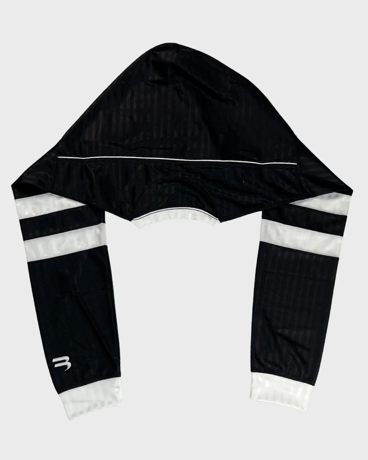 Balenciaga BALENCIAGA SS22 RUNWAY SOCCER HOOD SCARF BLACK SZ:M