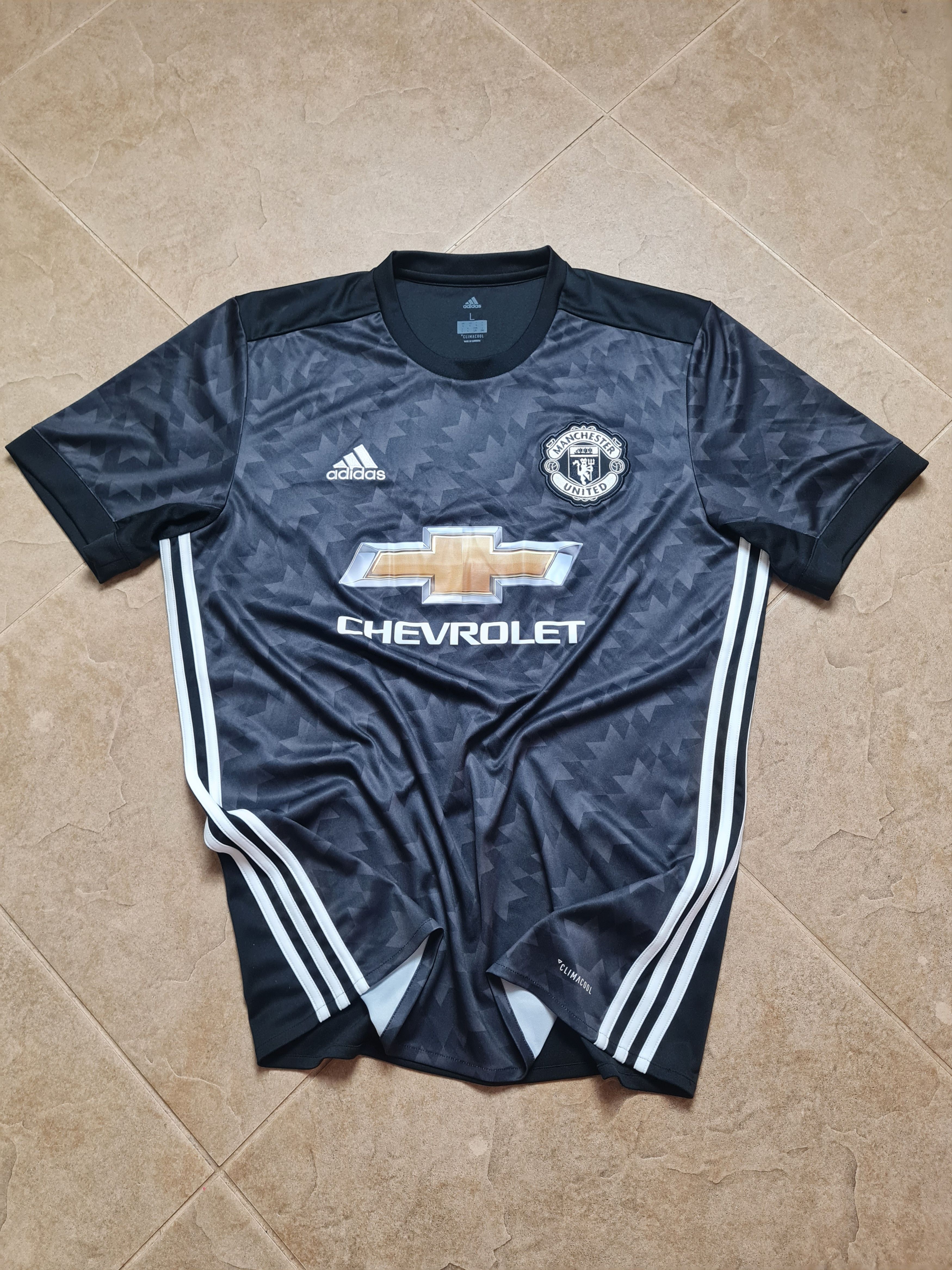 Adidas Jersey Manchester United Adidas Black 2017-18 Soccer Shirt L Size US L / EU 52-54 / 3 - 13 Thumbnail