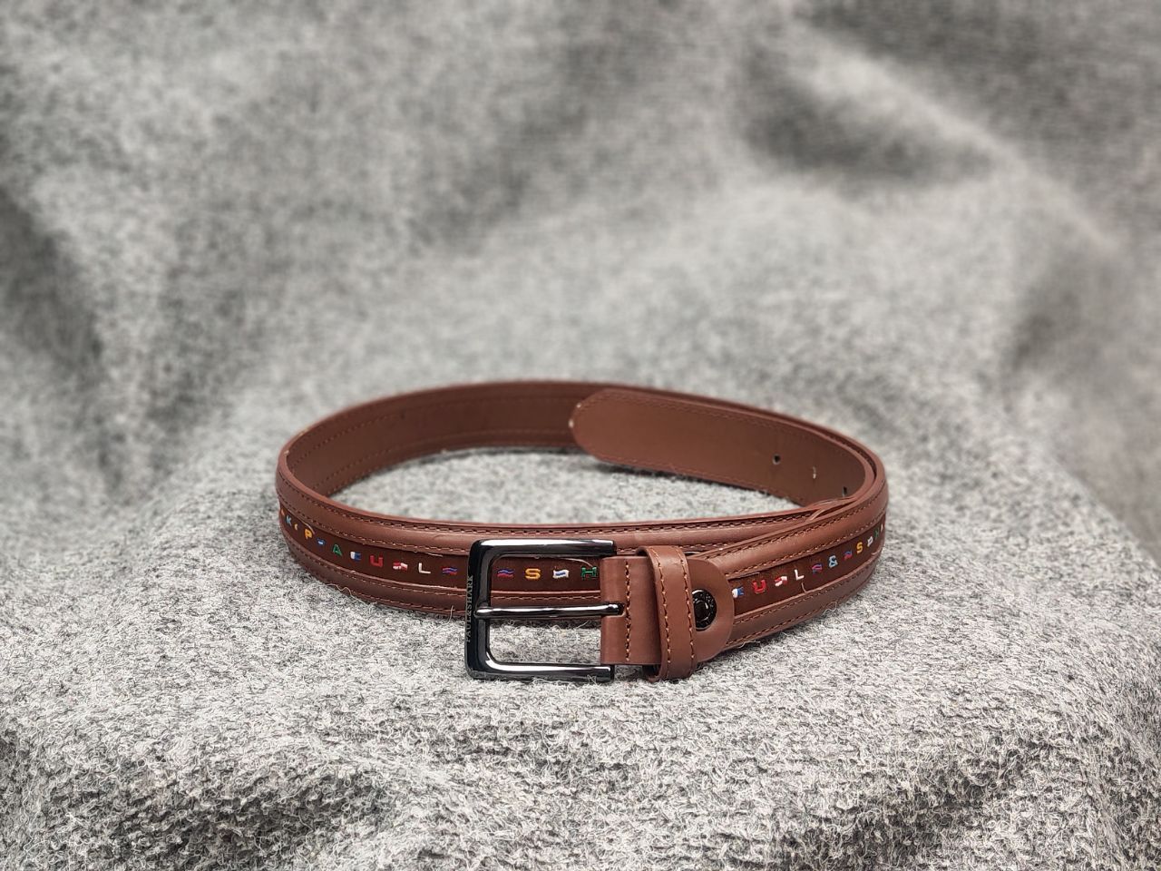 Paul & Shark Vintage Paul Shark Design Multi Logo Mens casual Belt Size ONE SIZE - 1 Thumbnail