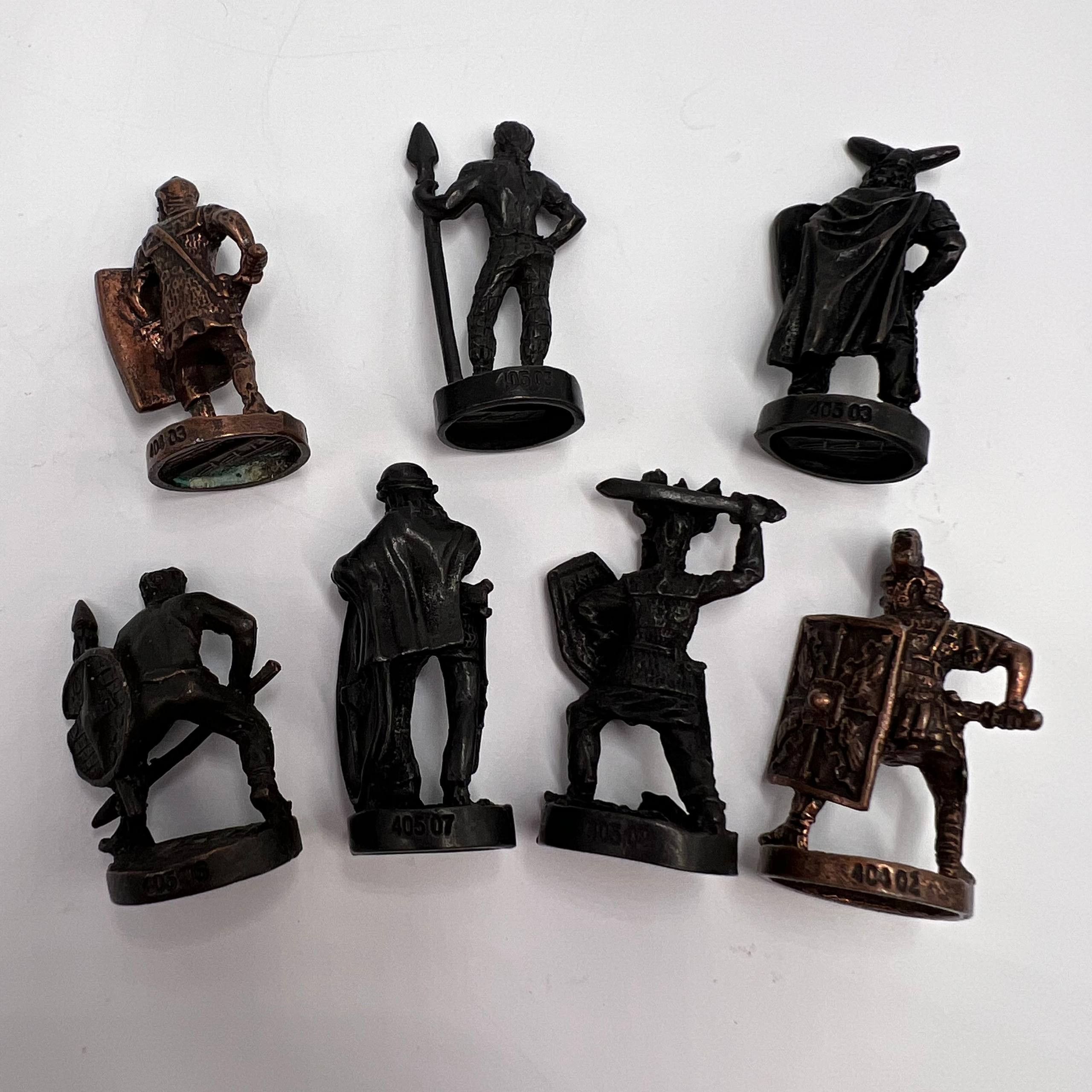 Vintage Vintage Bronze Roman Gallic War Soldiers 1980s Set of 7 Size ONE SIZE - 6 Thumbnail