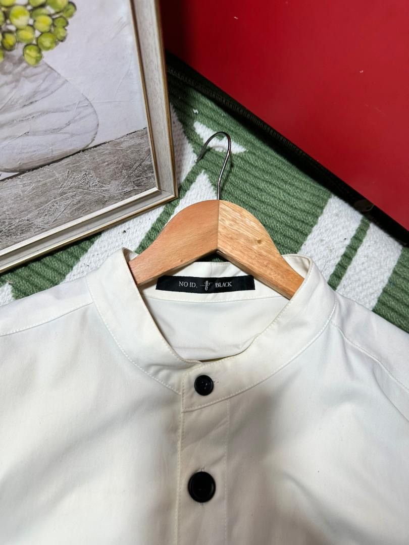NO ID NO ID White Long Shirt Eagle And Butterfly Print Size US L / EU 52-54 / 3 - 8 Thumbnail