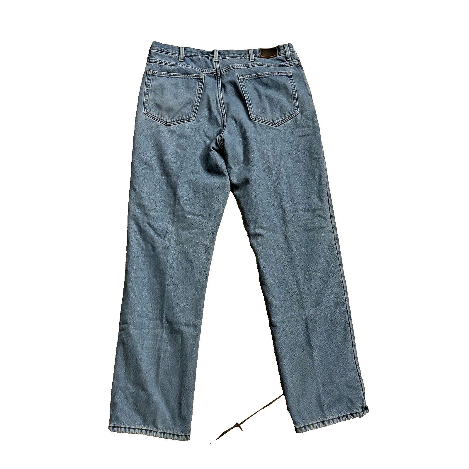 L.L. Bean LL Bean Jeans Mens 38x34 Flannel Lined Classic Fit Tapered Size US 38 / EU 54 - 2 Thumbnail