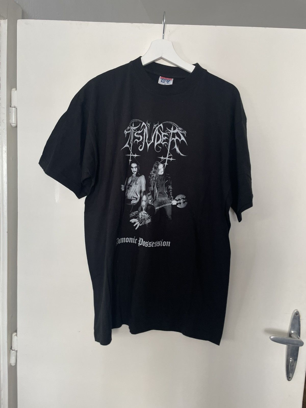 Band Tees × Vintage Tsjuder black metal demonic possession vintage T-shirt Size US L / EU 52-54 / 3 - 1 Thumbnail