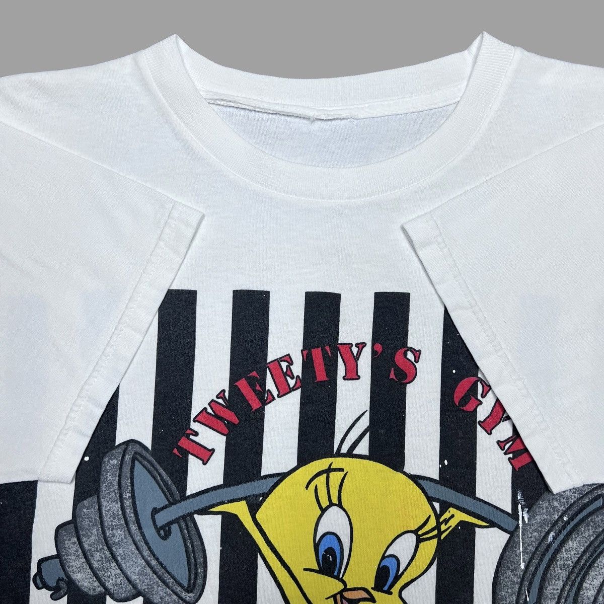 Vintage × Warner Bros Vintage 1996 Tweety’s Gym Looney Tunes Cartoon T-Shirt Size US L / EU 52-54 / 3 - 2 Thumbnail