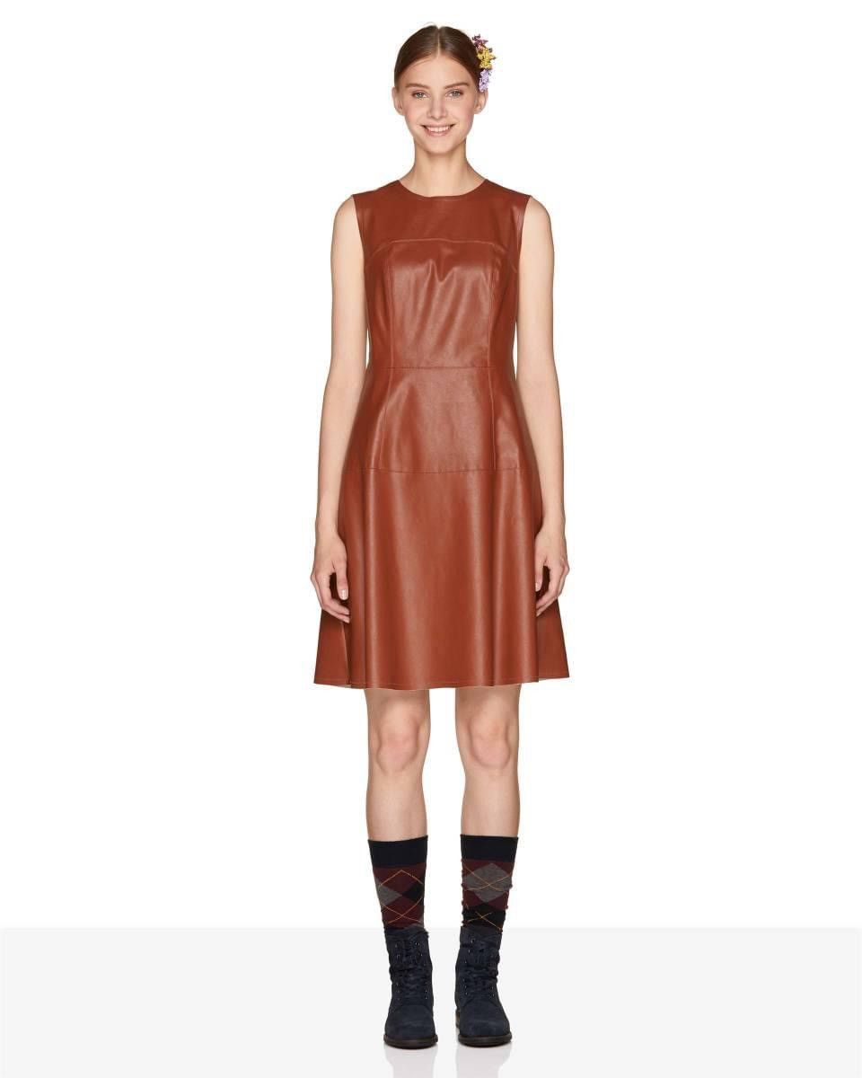 United Colors Of Benetton Black faux leather dress Size XS / US 0-2 / IT 36-38 - 1 Thumbnail