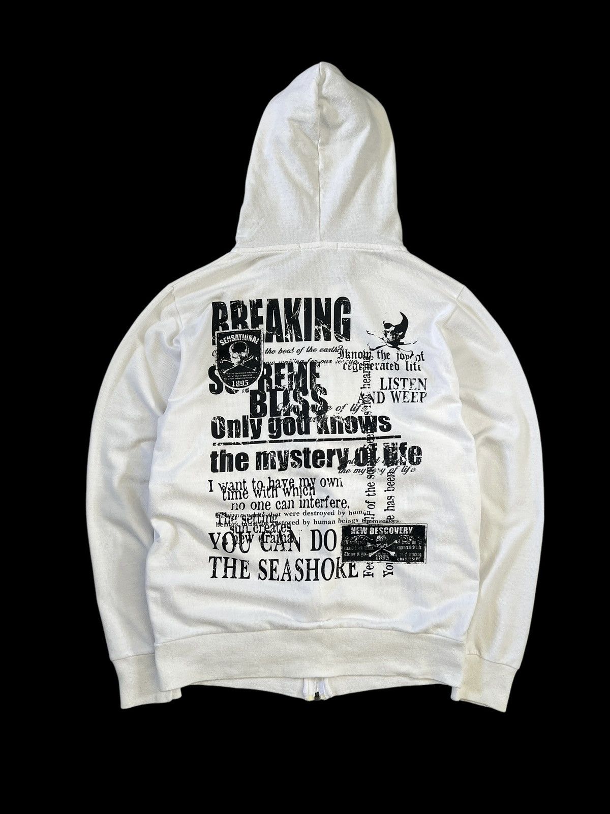 Japanese Brand × Seditionaries Beaumont Carr 🇯🇵 Anarchy Poem Zipper Hoodie Size US S / EU 44-46 / 1 - 2 Thumbnail