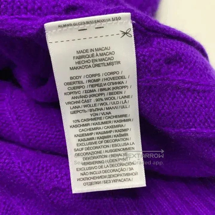 Polo Ralph Lauren Polo Ralph Lauren Men's Purple Logo Crewneck Sweater. Size US XL / EU 56 / 4 - 2 Thumbnail