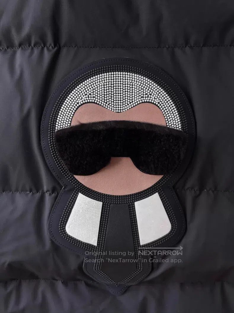 Fendi Fendi Black Removable Mink Fur Collar Karl Lagerfeld Diamo Size US L / EU 52-54 / 3 - 4 Thumbnail