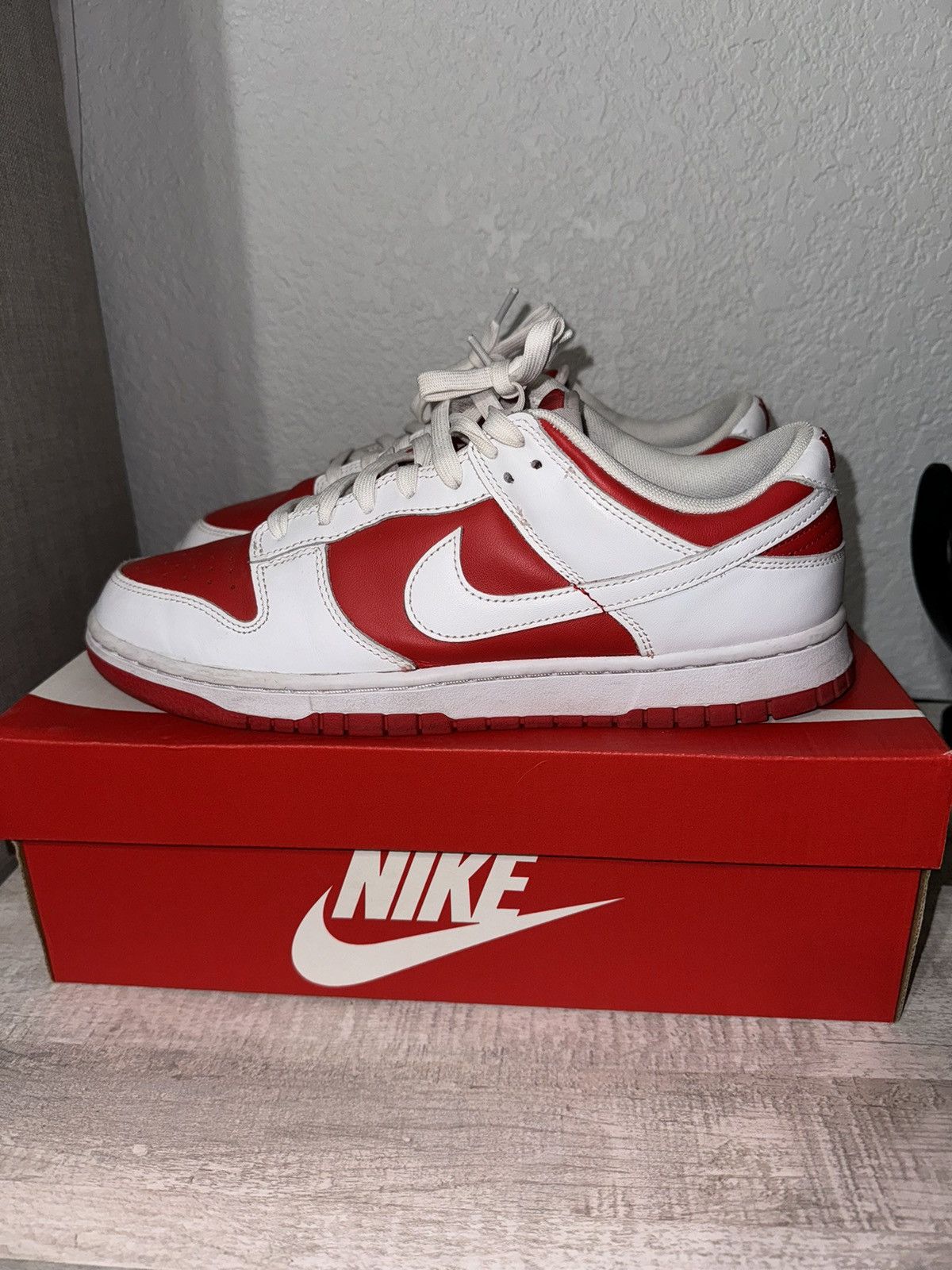 Nike Nike Dunk Low Championship Red Size US 11 / EU 44 - 3 Thumbnail