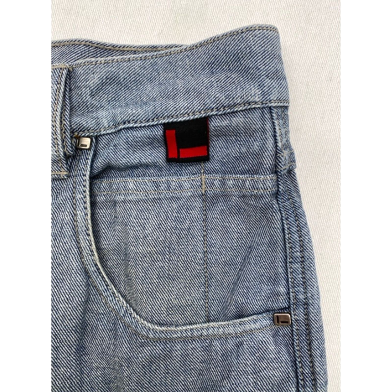 Fubu VINTAGE FUBU Jeans Men's 38x28 Cargo Patchwork Embroidered Denim 90s Hip Hop Wide-Leg Jeans Mens Size US 38 / EU 54 - 5 Thumbnail