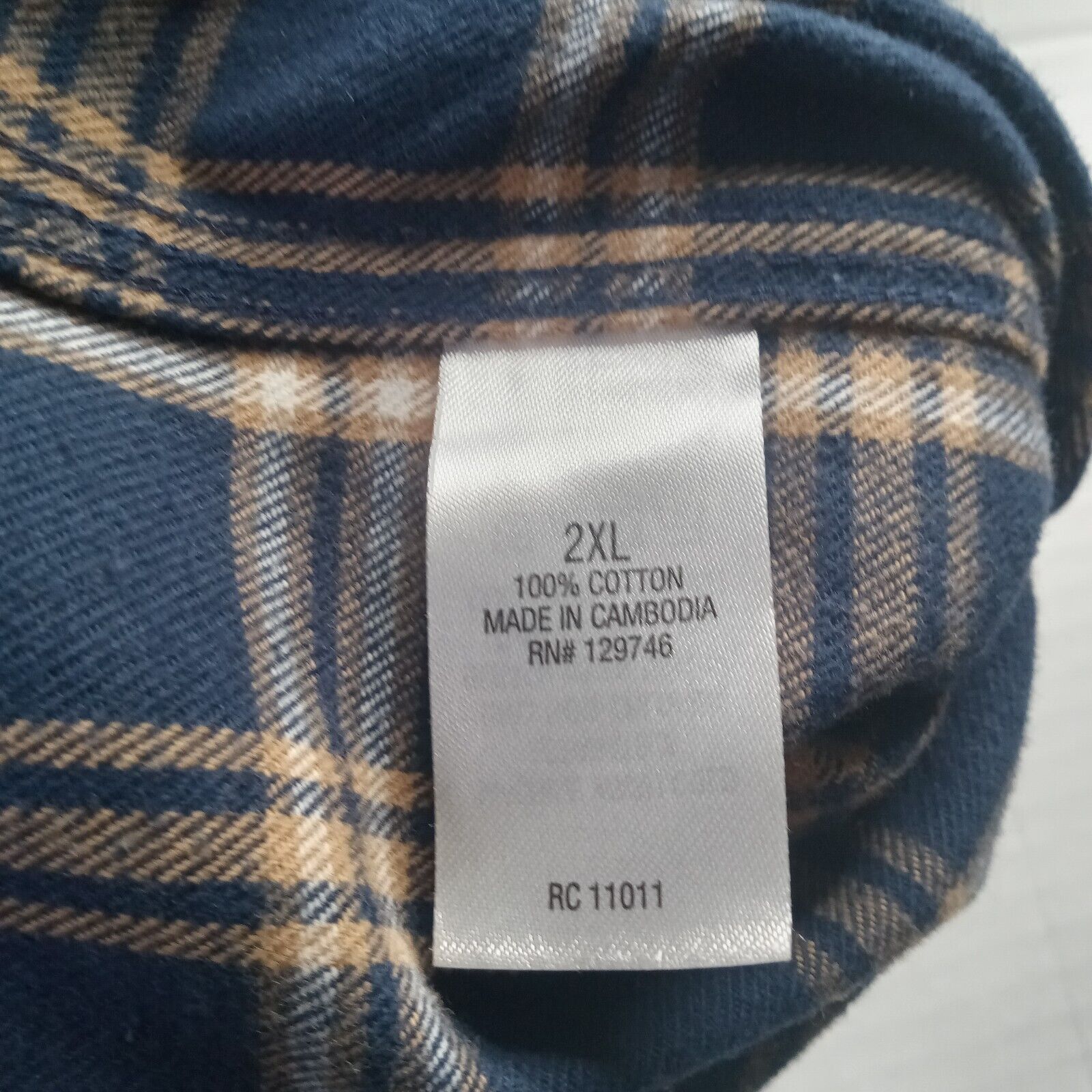 & Other Stories Ridgecut Toughwear Flannel Shirt Mens 2XL XXL Blue Plaid Size US XXL / EU 58 / 5 - 7 Thumbnail