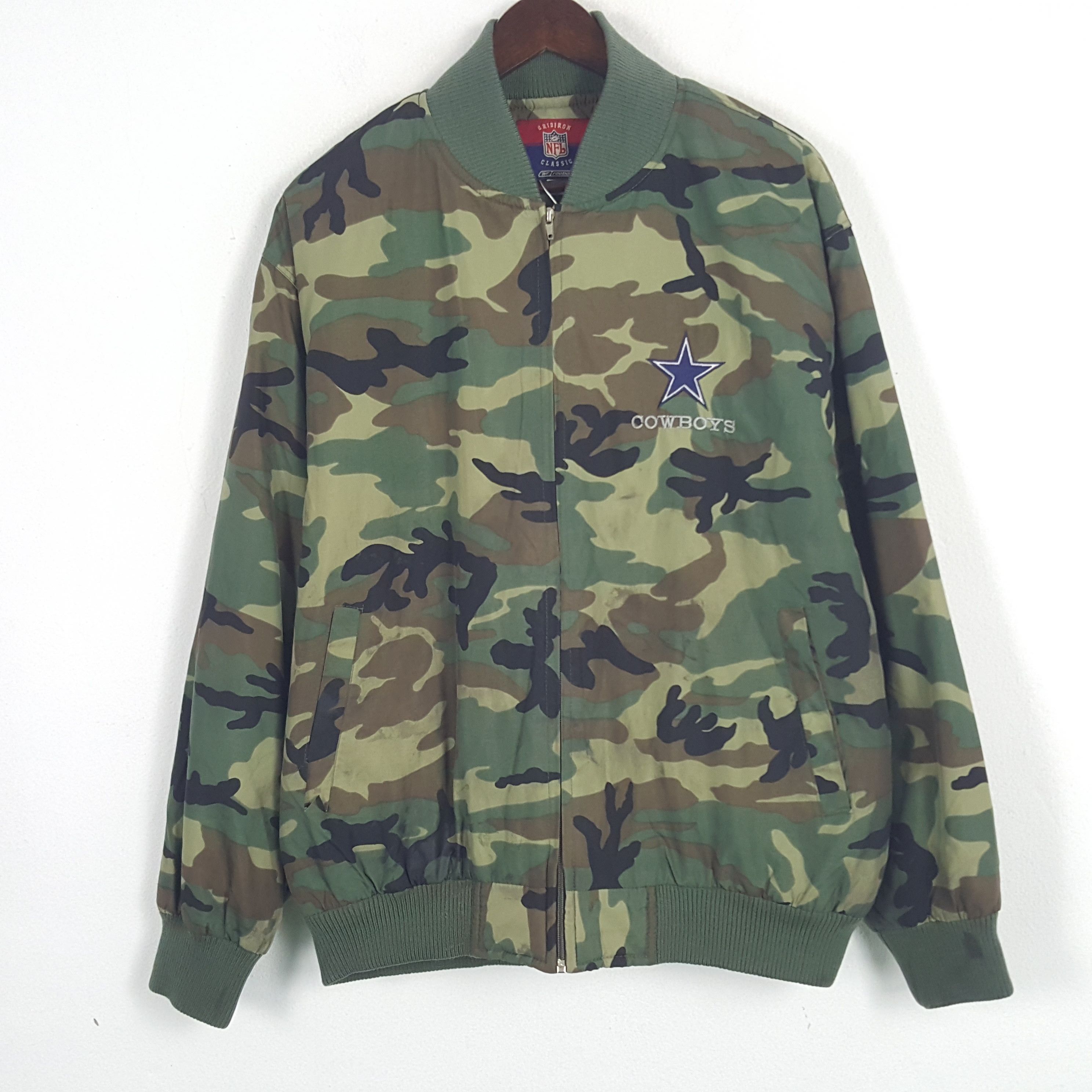 NFL × Vintage Vintage NFL Cowboys Camo Zipper Jacket Size US XXL / EU 58 / 5 - 3 Thumbnail