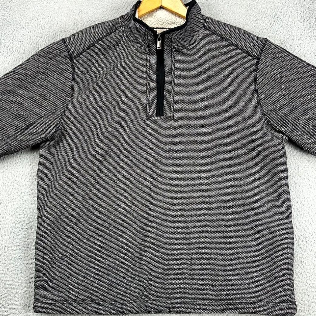 Orvis Orvis Pullover Sweatshirt Mens Large Gray Thick Sherpa Fleece Lined Quarter Zip Size US L / EU 52-54 / 3 - 2 Thumbnail