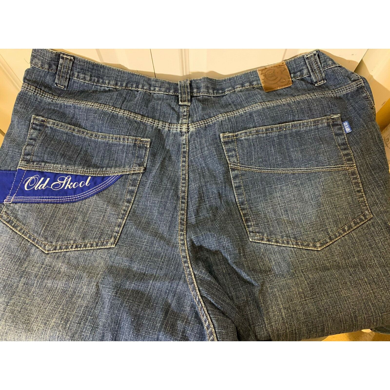 Other Vtg Old Skool Urban wear Men’s Sz 44 Blue Jeans Shorts Size US 44 / EU 60 - 7 Thumbnail