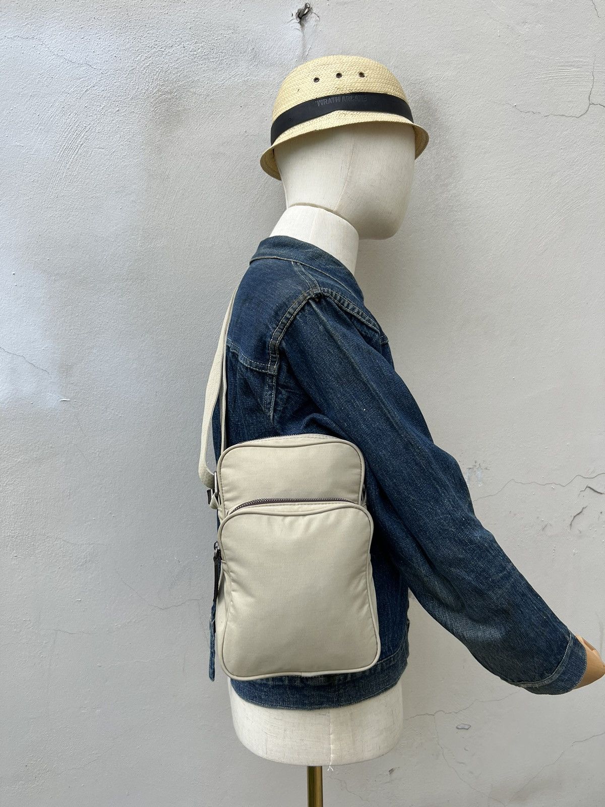 Dries Van Noten Sling Bag in White, Men's