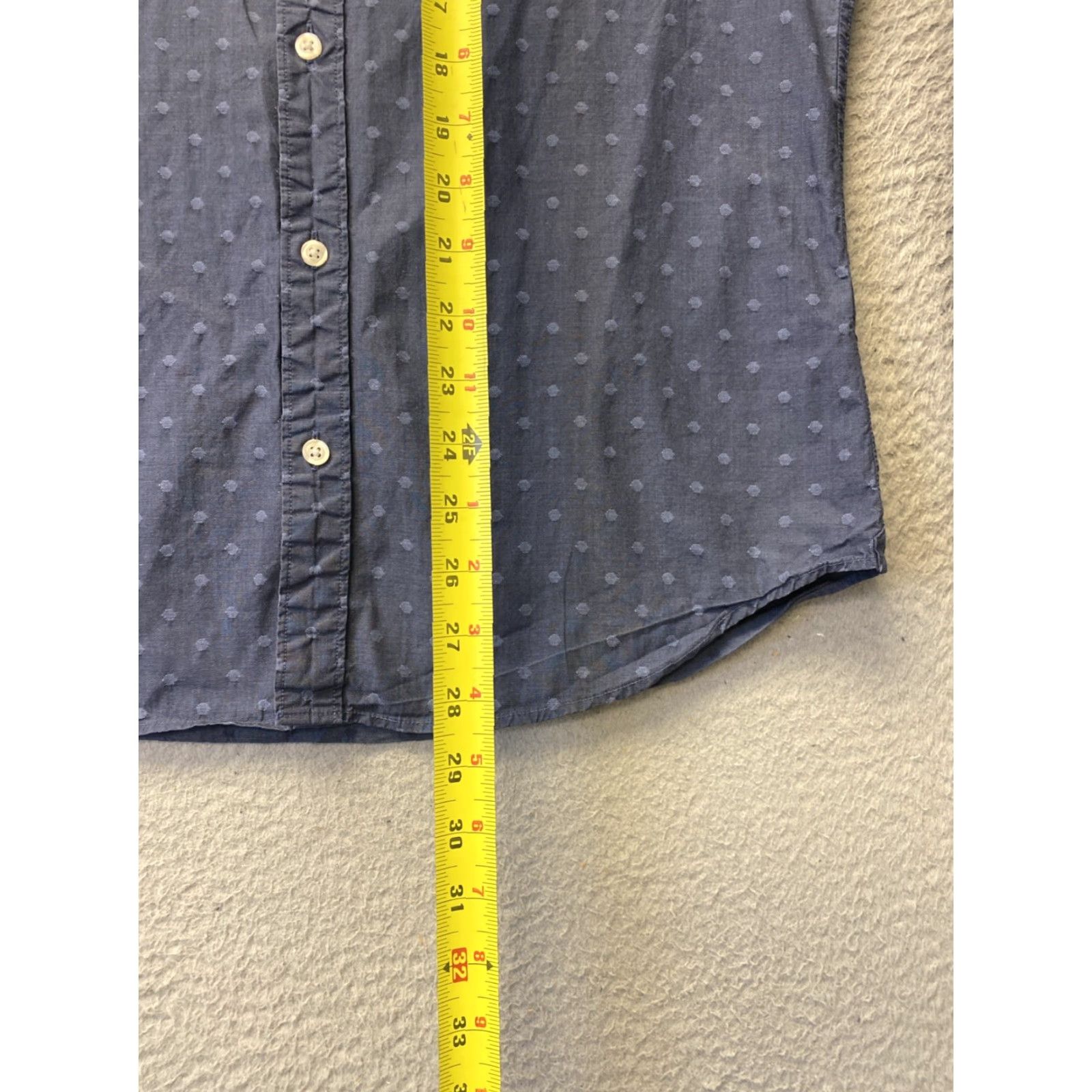 Bonobos Bonobos Shirt Mens Medium Navy Blue Button-Up Pocket Polka Dots /164-5 Size US M / EU 48-50 / 2 - 6 Thumbnail