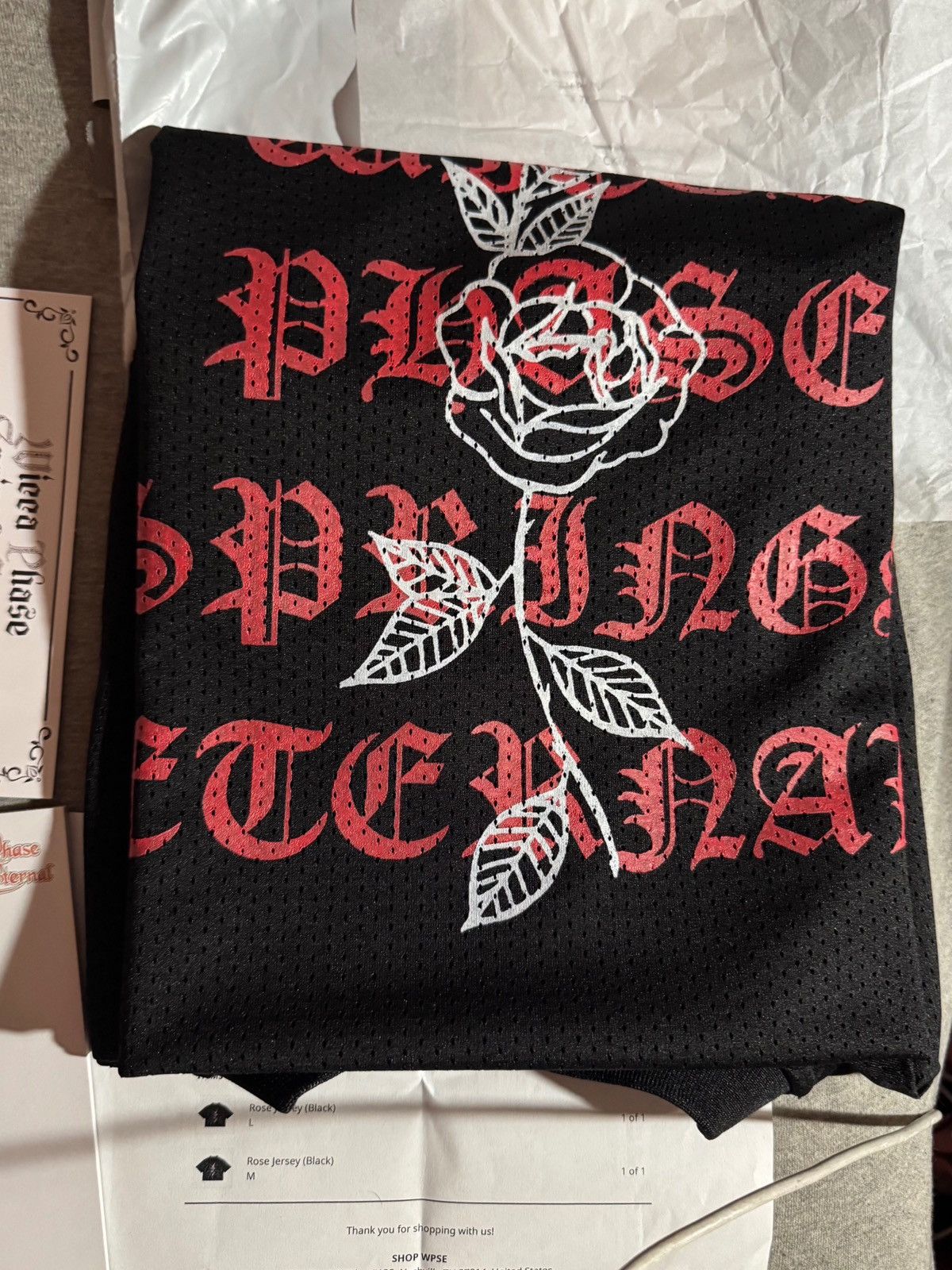 GOTHBOICLIQUE 🥀 gothboiclique x wicca phase x copes rose hockey jersey Size US M / EU 48-50 / 2 - 7 Thumbnail