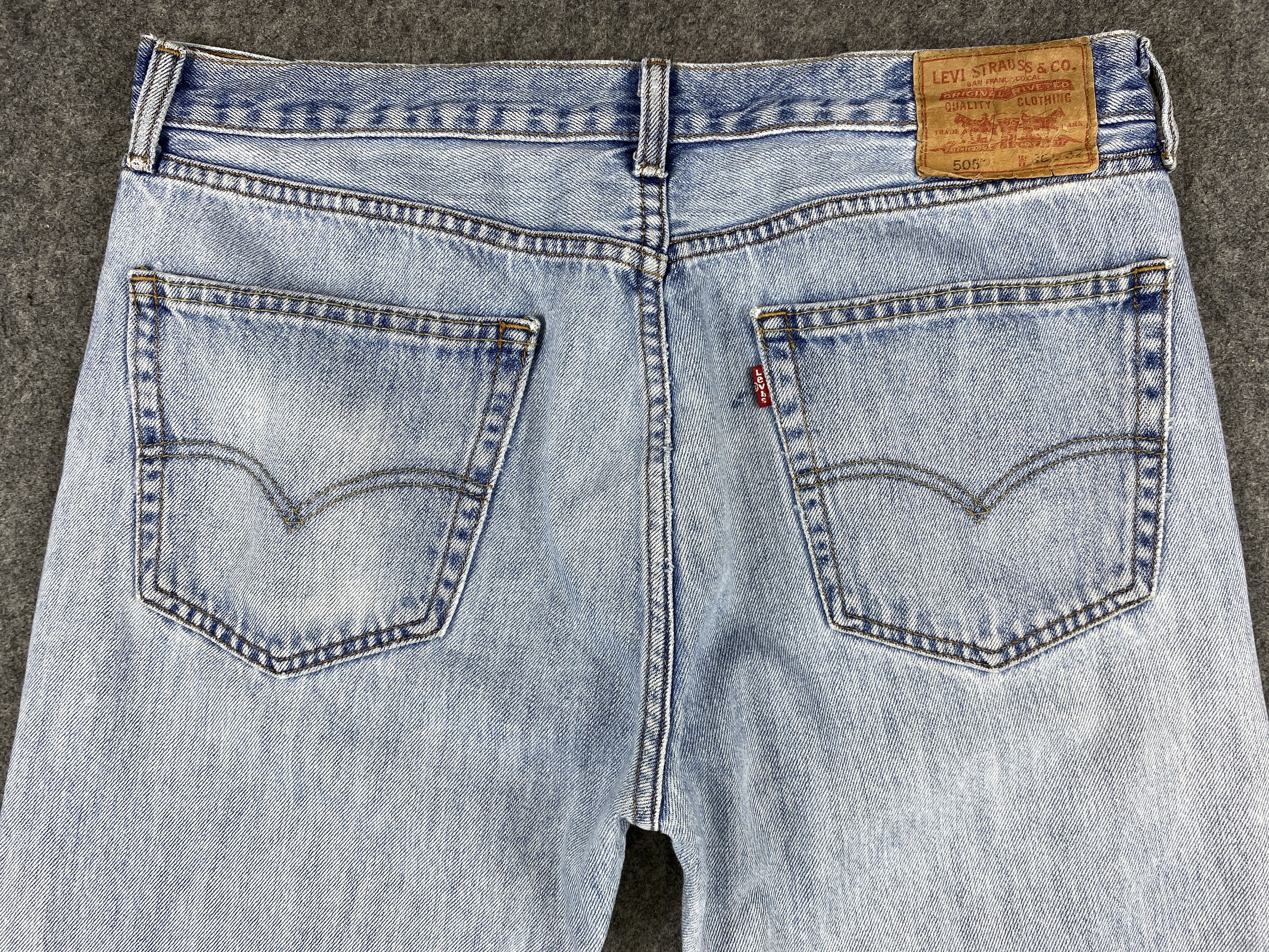 Levi's Blue Wash Vintage Levi's 505 Jeans 36x31 Denim -JN1273 Size US 36 / EU 52 - 4 Thumbnail