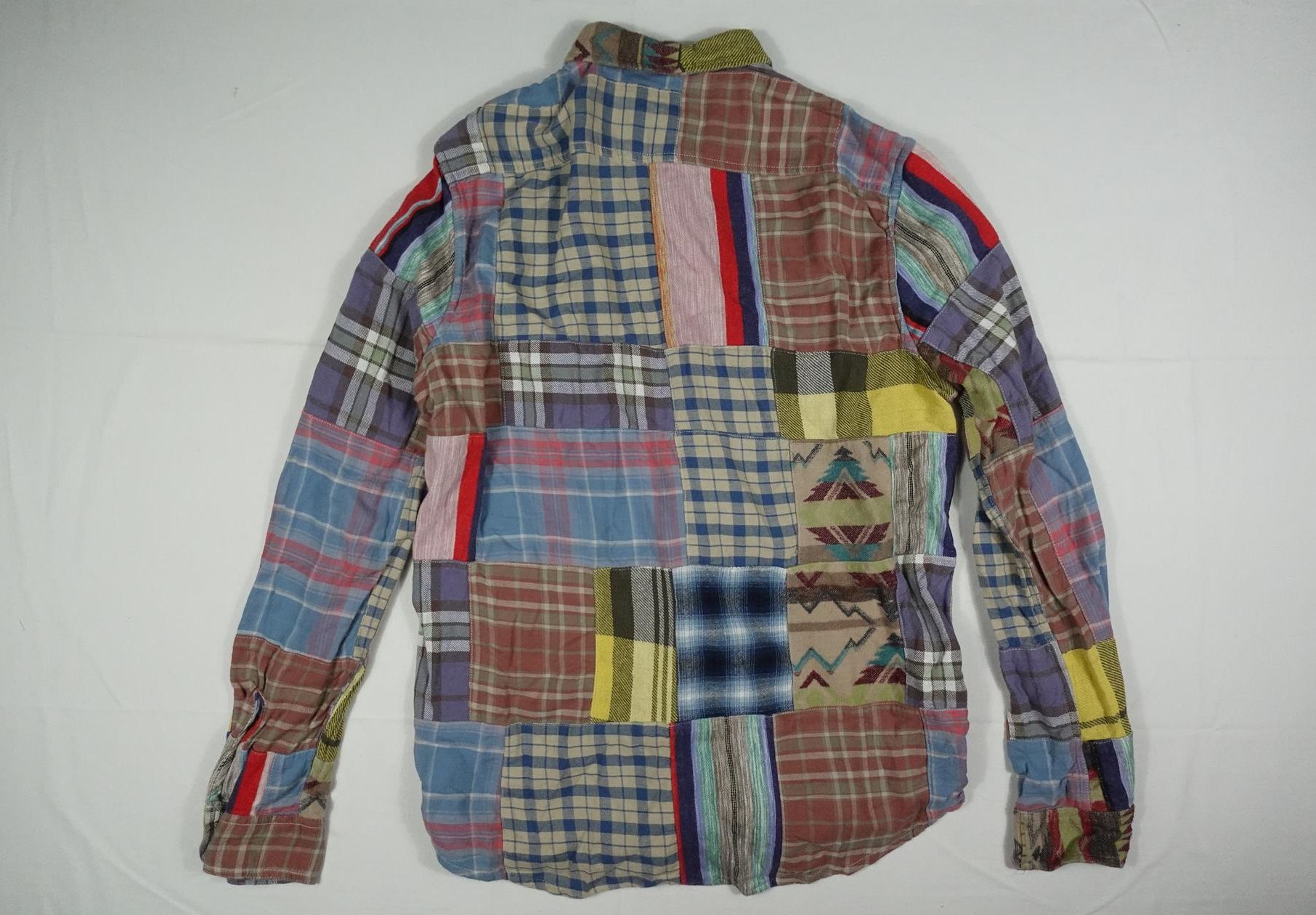 Ralph Lauren Denim Supply Shirt Patchwork Flannel RARE M