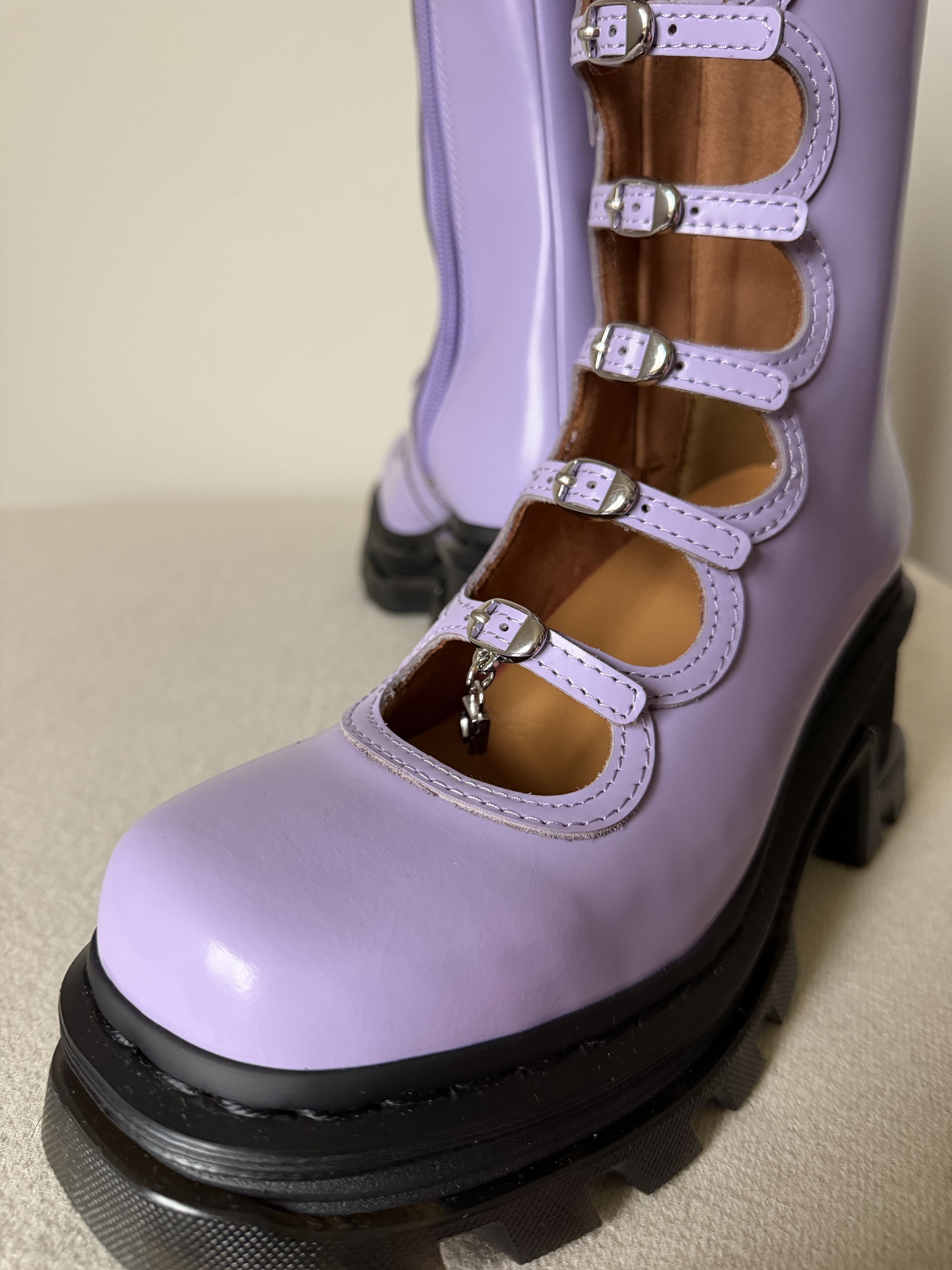 Dr. Martens × Marc Jacobs Dr. Martens Marc Jacobs Kiki Boots in Bright Lavender Size US 6 / IT 36 - 6 Thumbnail